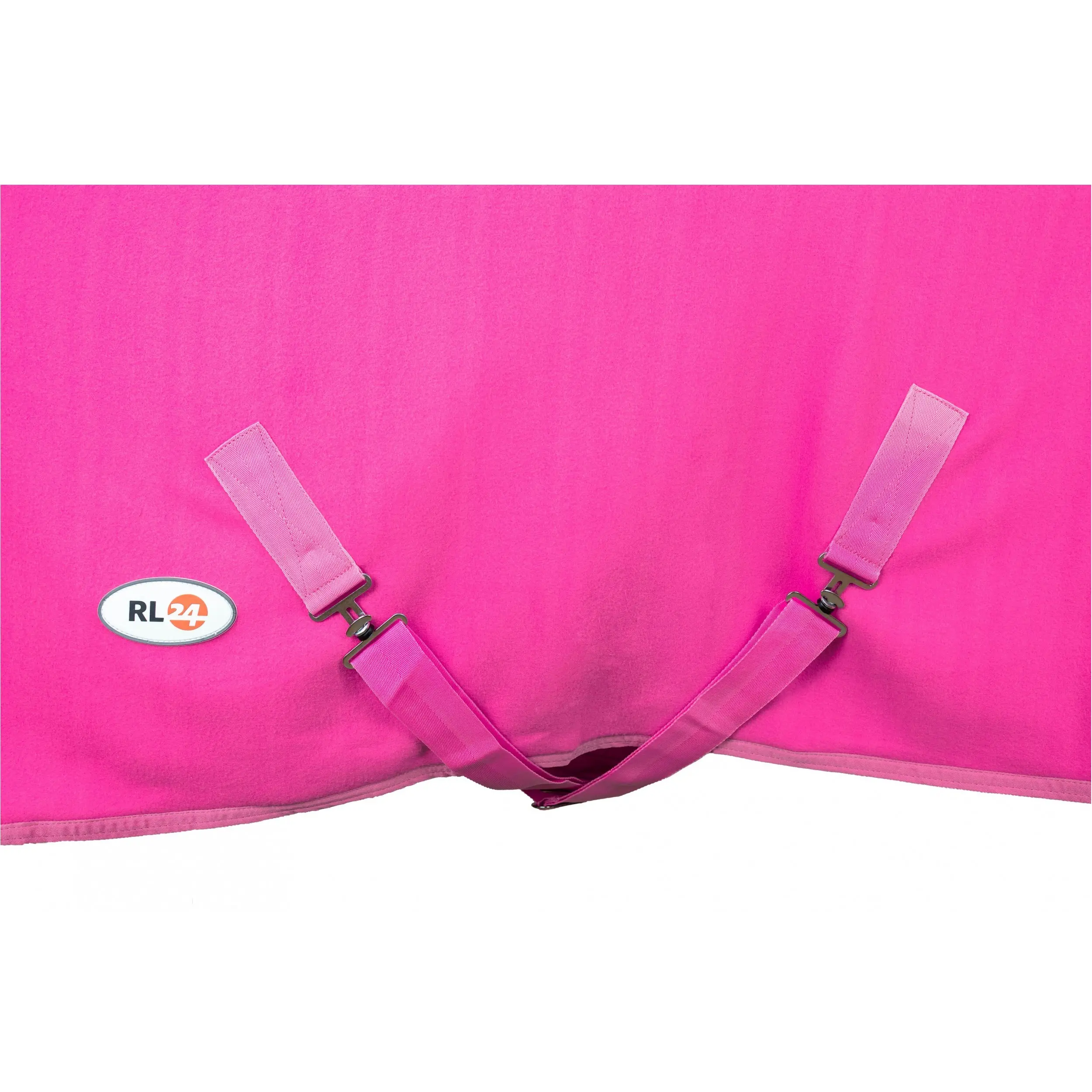 Abschwitzdecke mit Kreuzgurt BASICLINE neon pink
