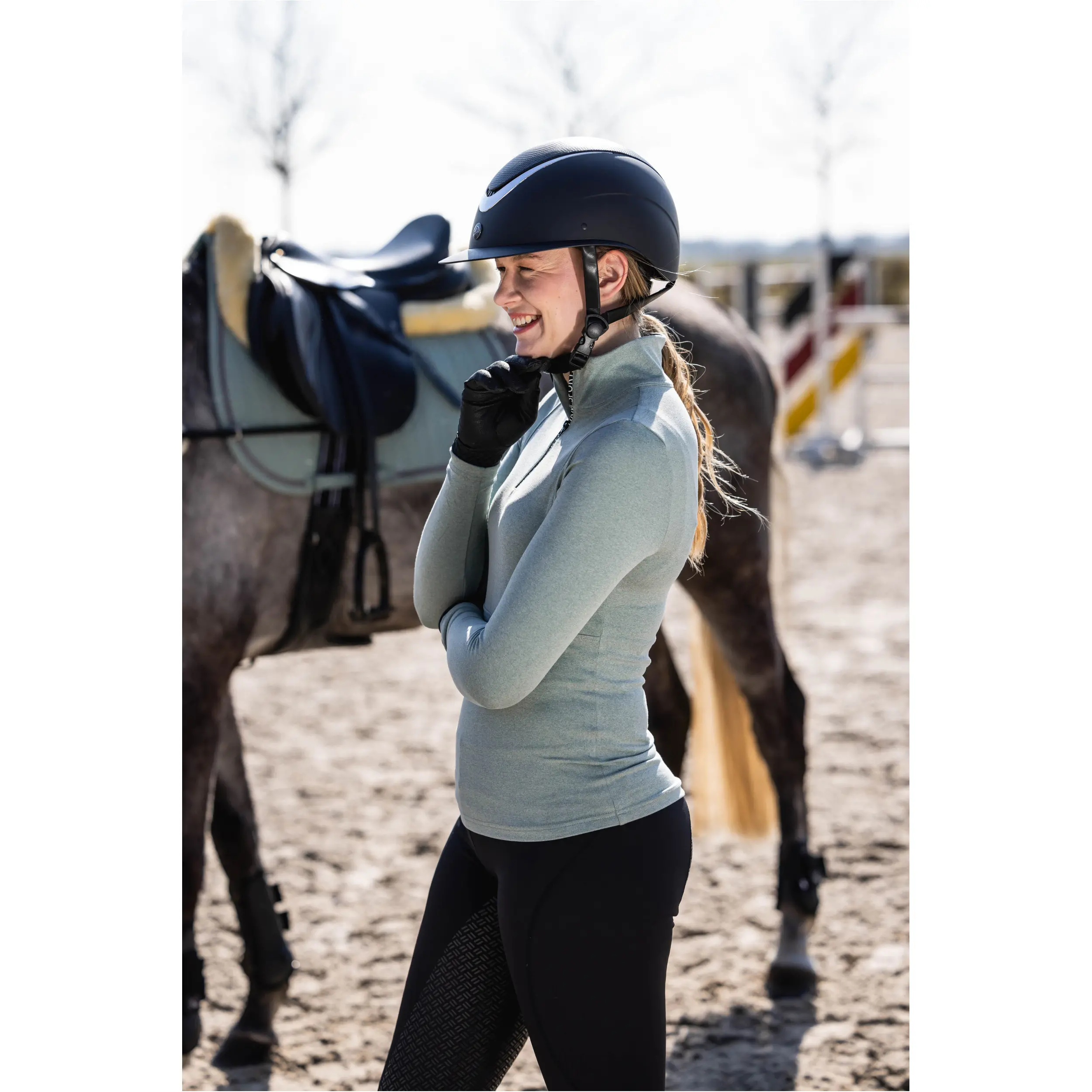 Damen Funktionsshirt SUPERSOFT II meliert salbei Damen Funktionsshirt SUPERSOFT II meliert salbei