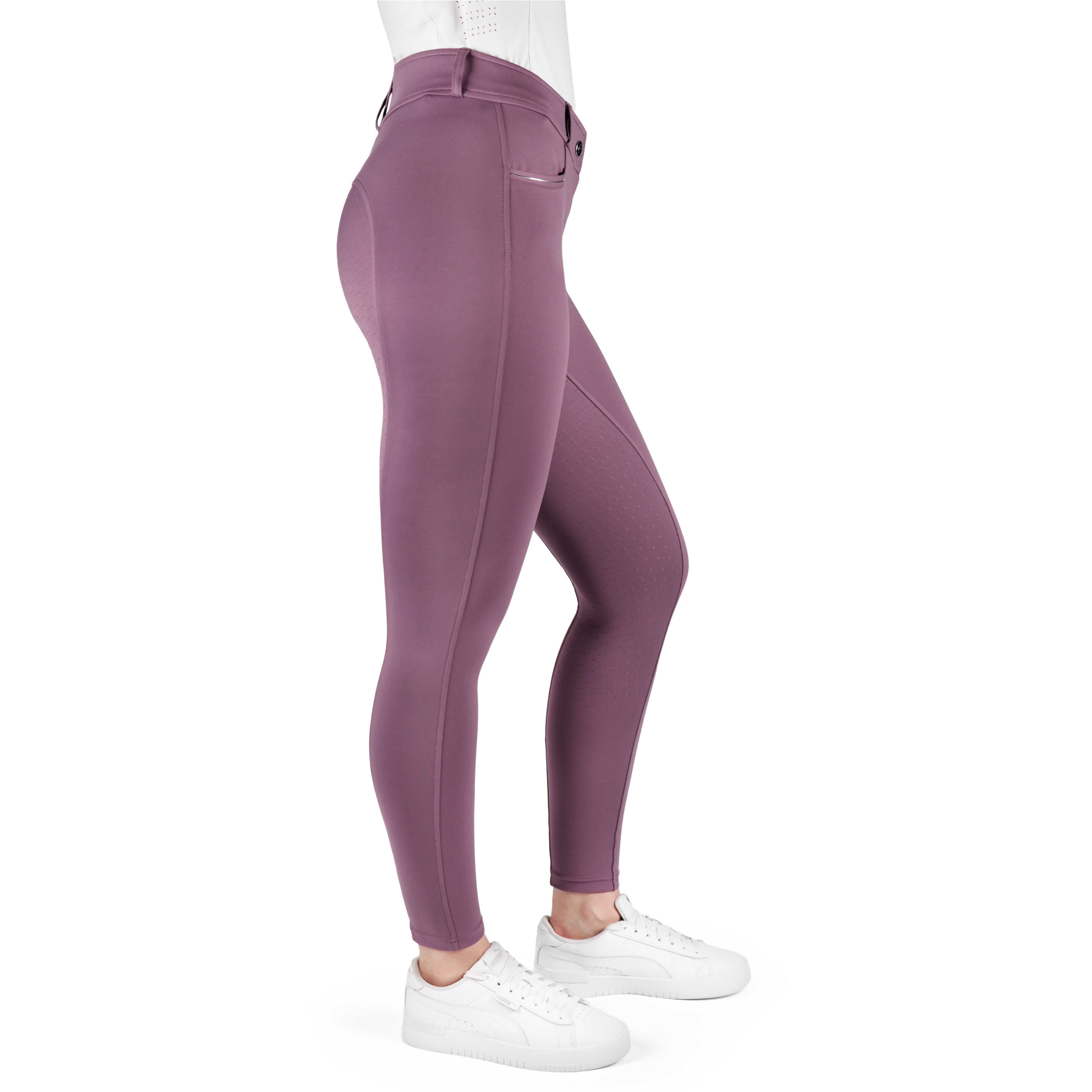 Damen Reithose Silikon Vollbesatz EK-CARLY violett