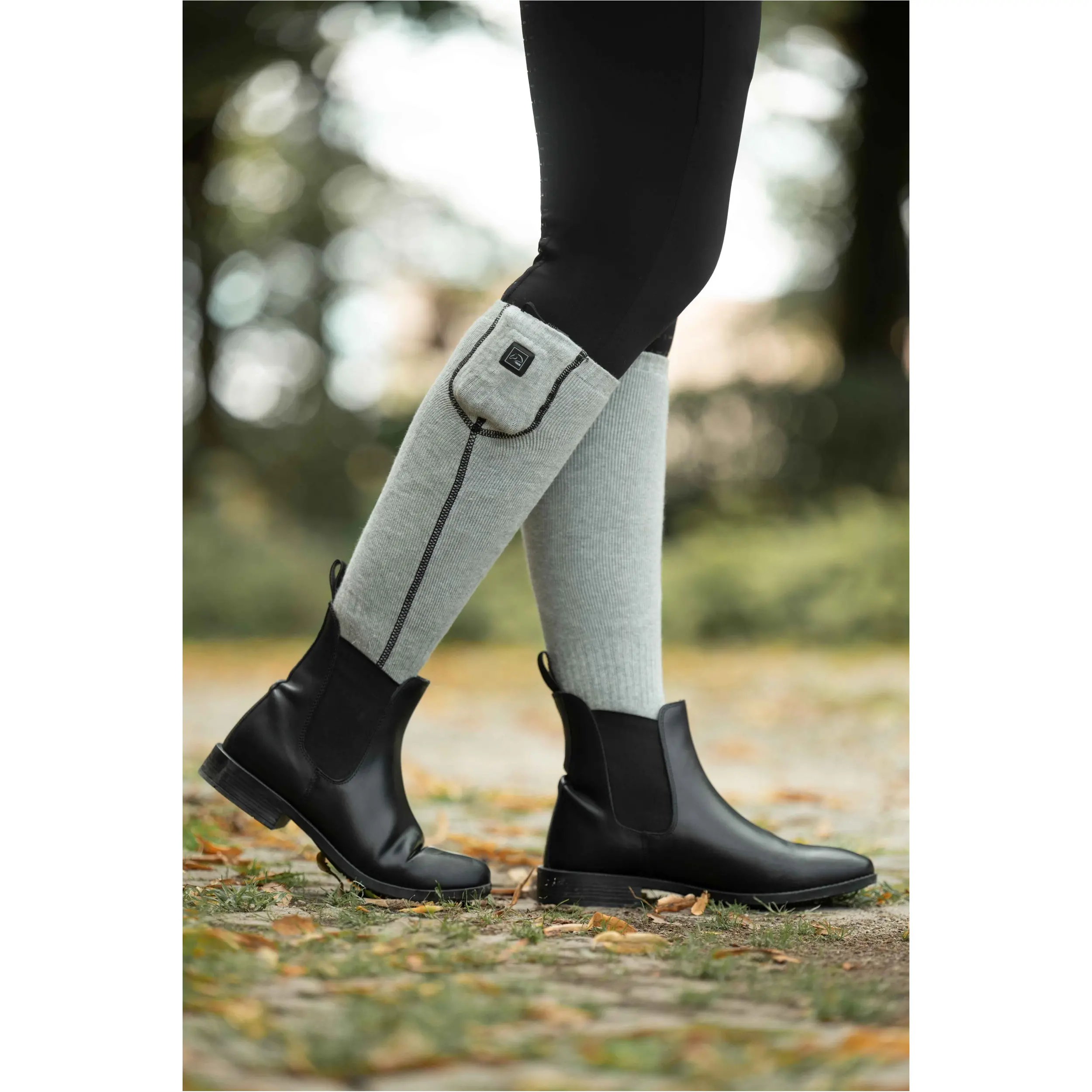Winter Heizsocken KEEP WARM STYLE grau/schwarz