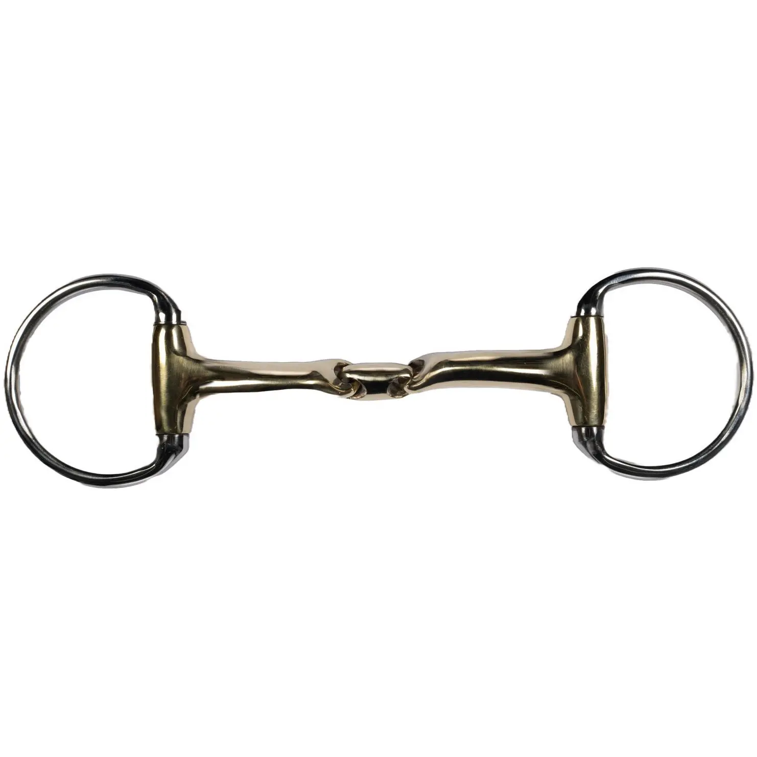 Olivenkopfgebiss doppelt gebrochen SOFT CONTACT Edelstahl/Argentan 14mm 