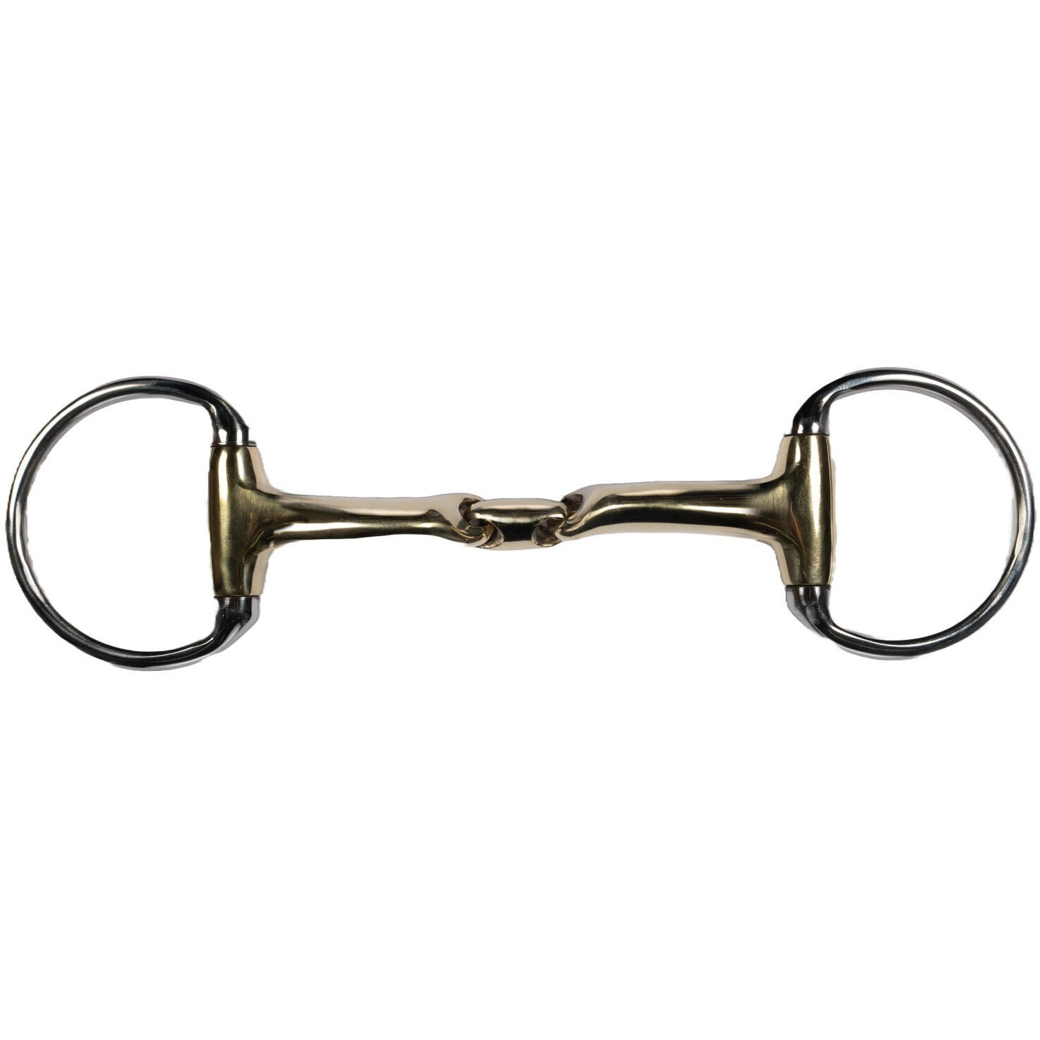 Olivenkopfgebiss doppelt gebrochen SOFT CONTACT Edelstahl/Argentan 14mm 