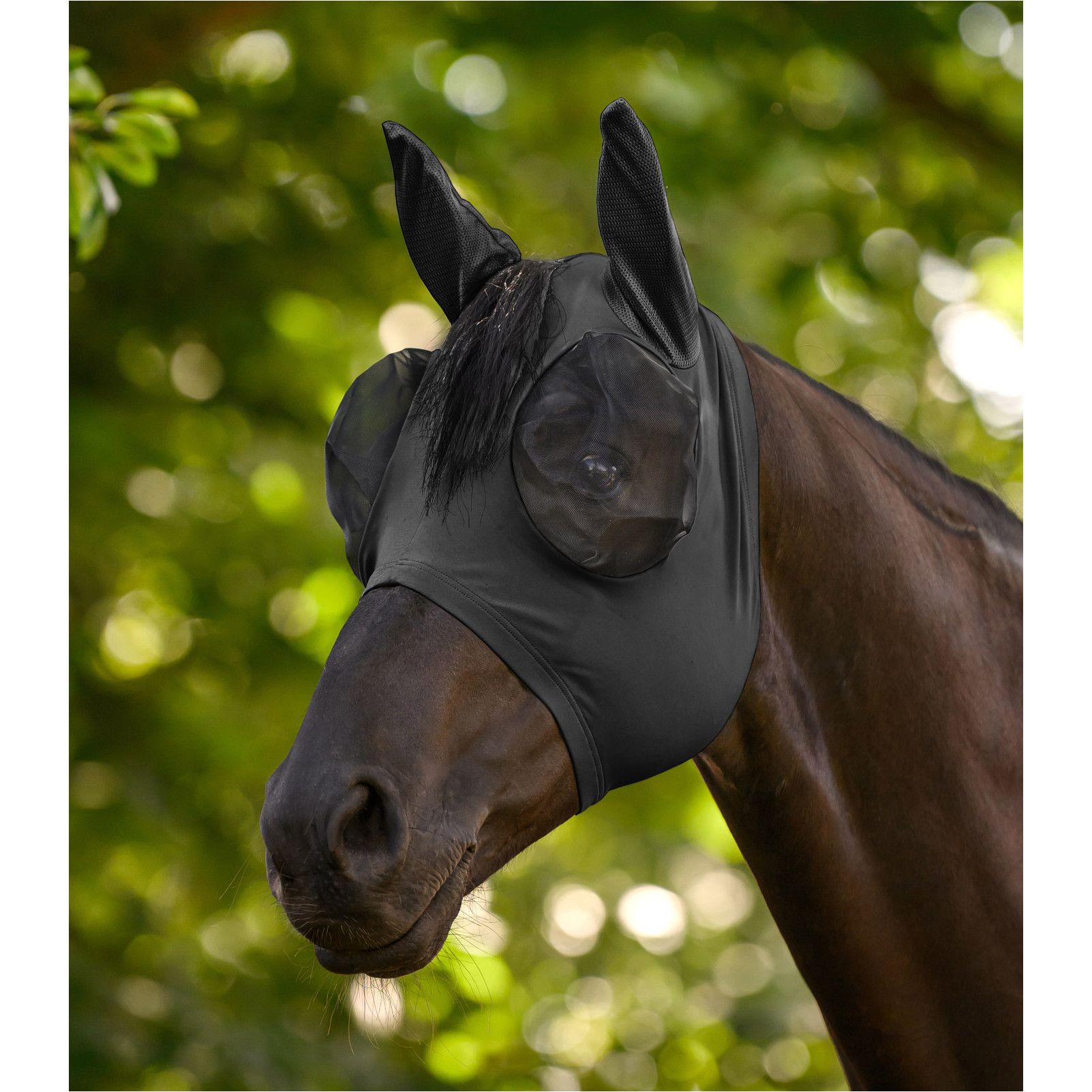 Fliegenmaske PUCK FLEX schwarz