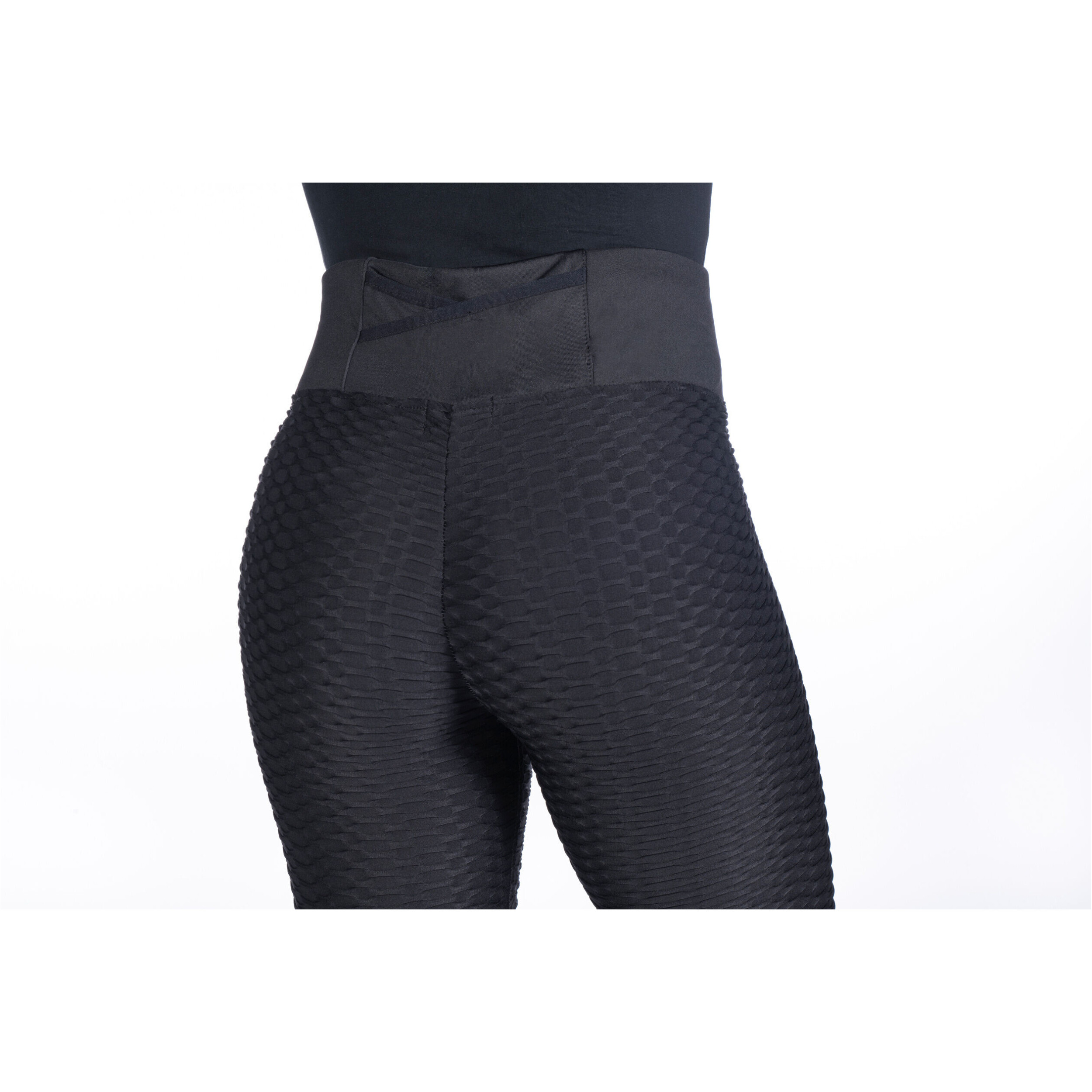 Damen Reitleggings Silikon Kniebesatz EDINBURGH SHAPE schwarz