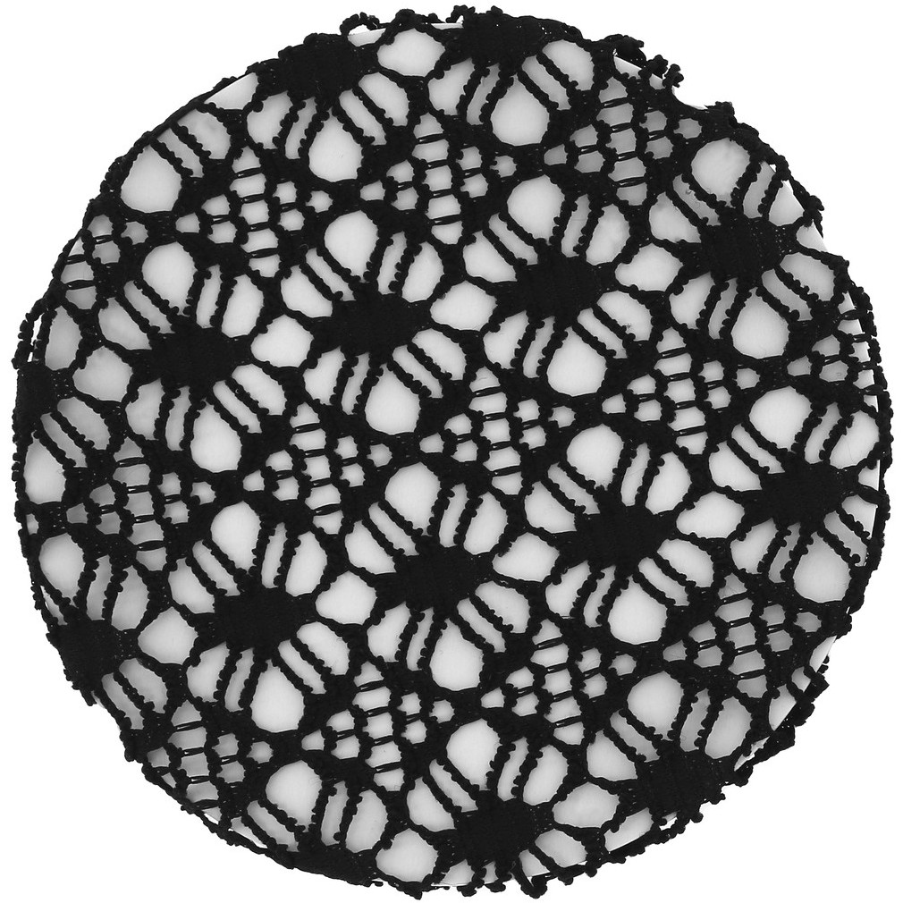 Haarnetz FLORAL schwarz