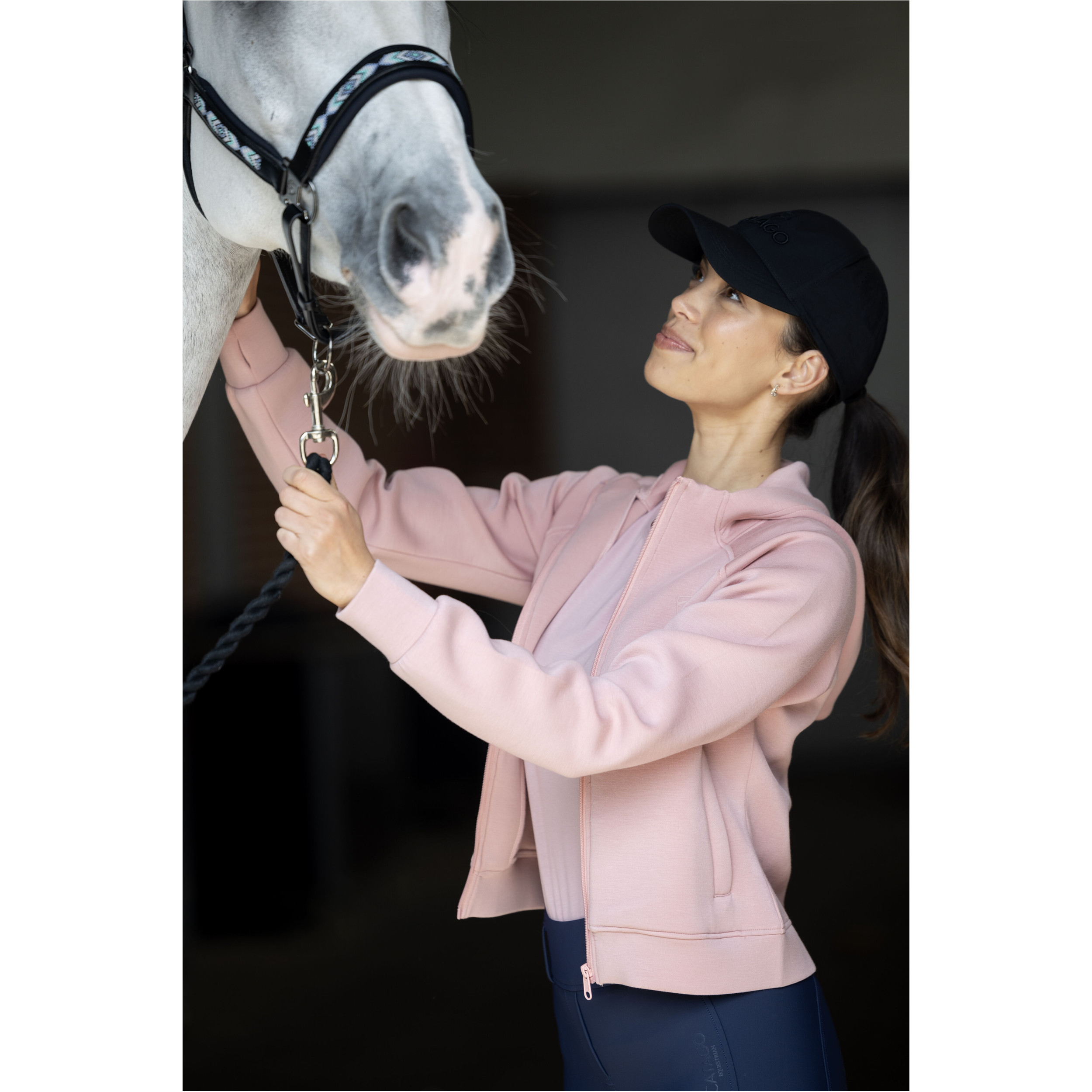 Damen Hoodie mit Reißverschluss AMARA burnished lilac