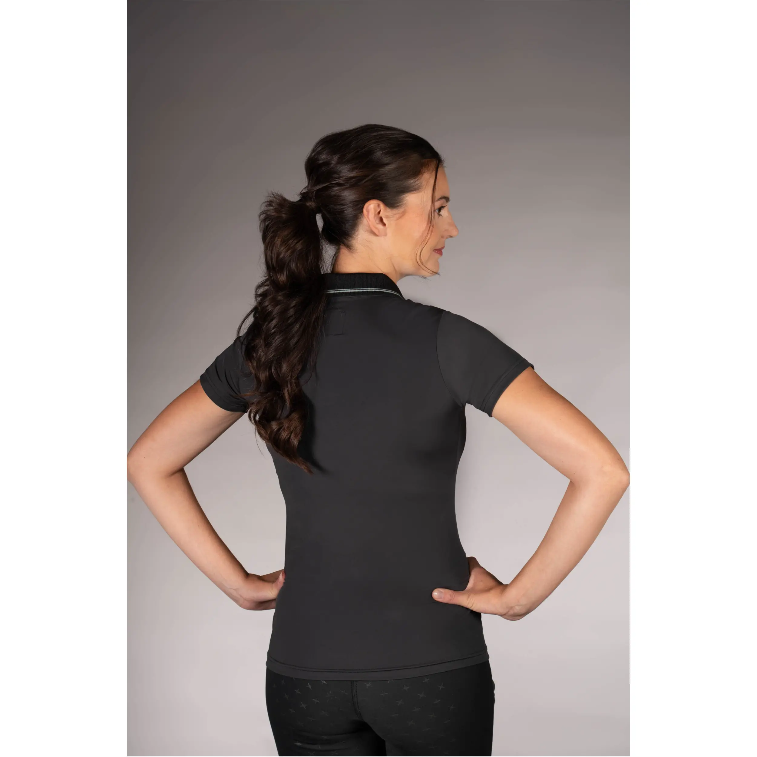 Damen Poloshirt LIMONE schwarz