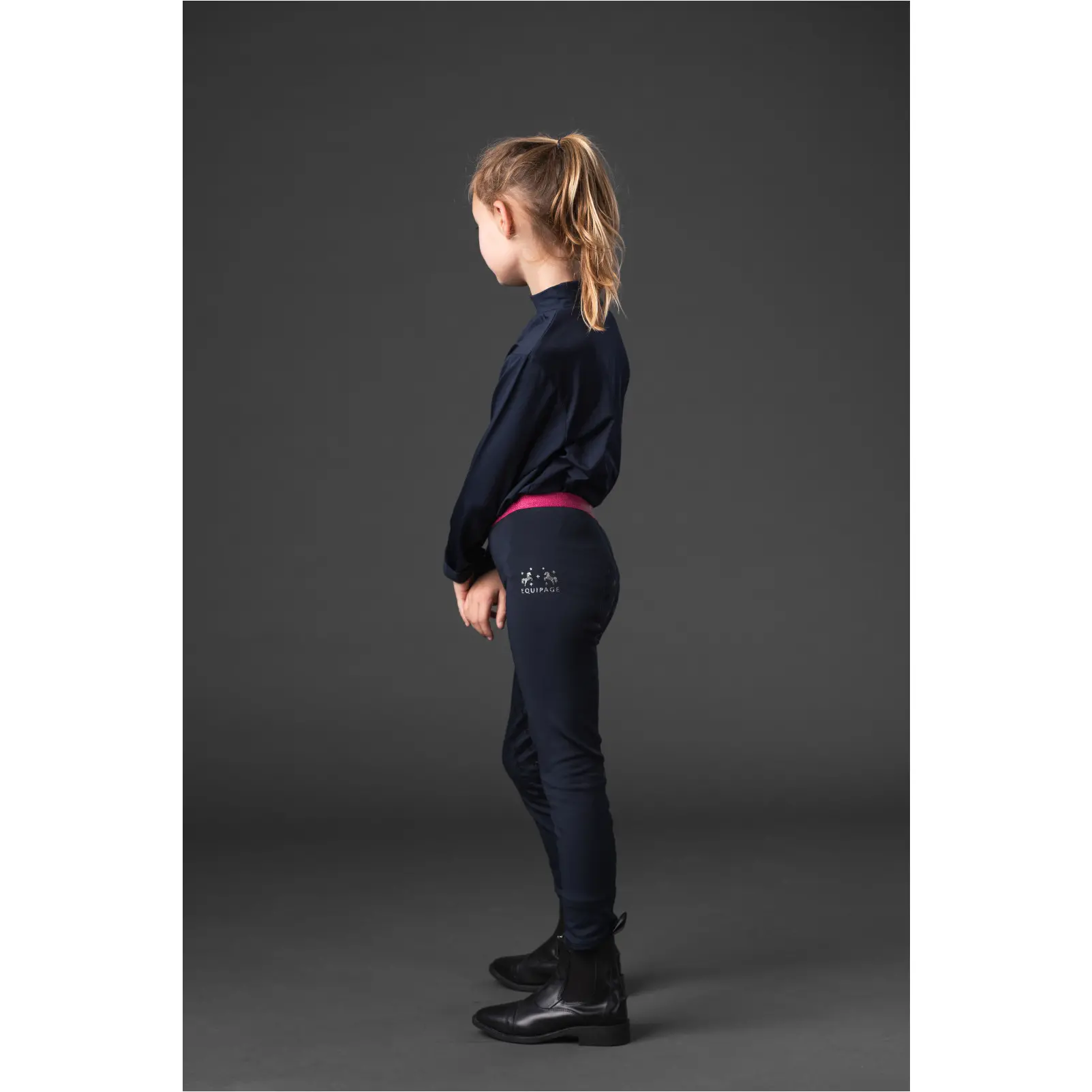 Winter Kinder Reitleggings Silikon Vollbesatz VERONA navy Winter Kinder Reitleggings Silikon Vollbesatz VERONA navy