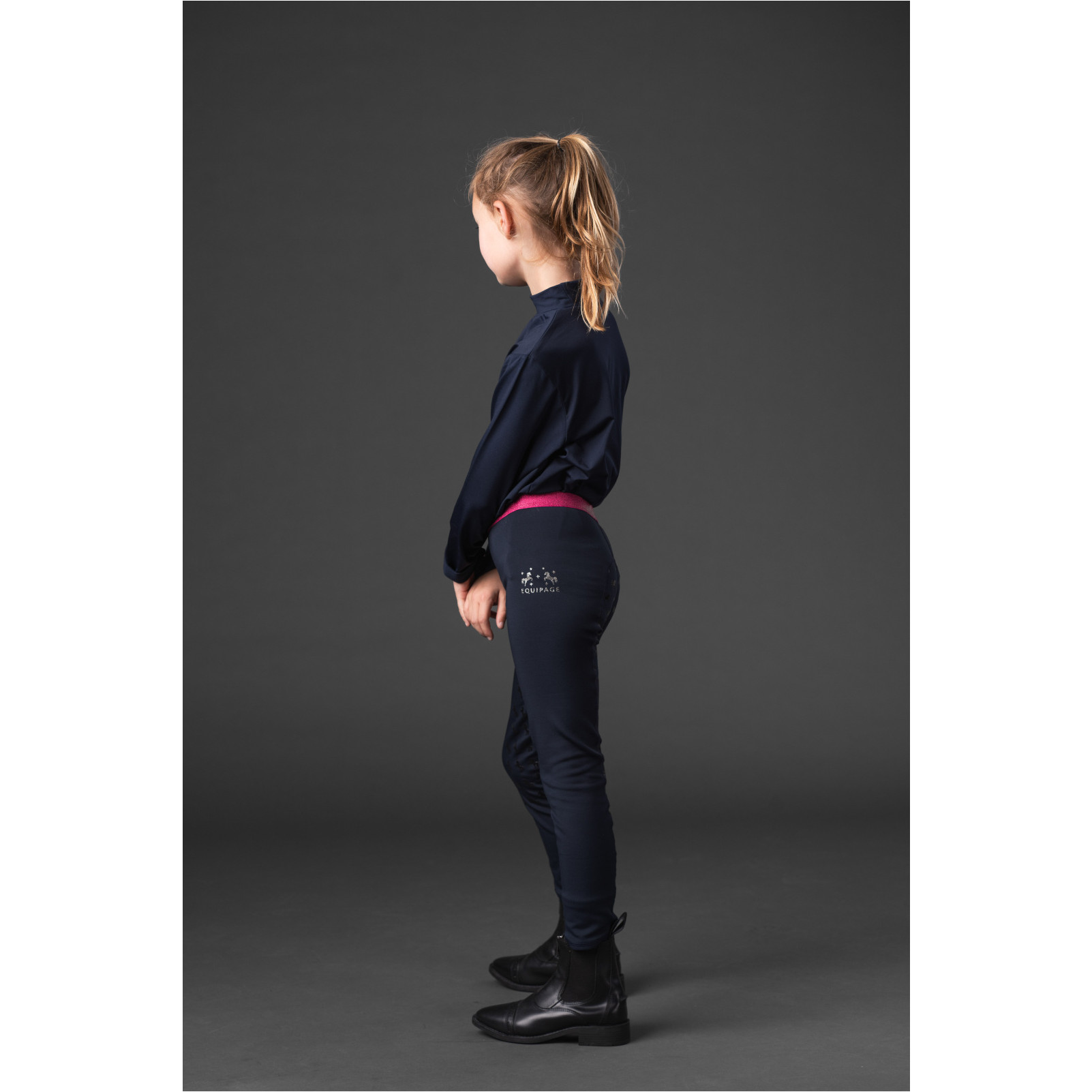 Winter Kinder Reitleggings Silikon Vollbesatz VERONA navy Winter Kinder Reitleggings Silikon Vollbesatz VERONA navy