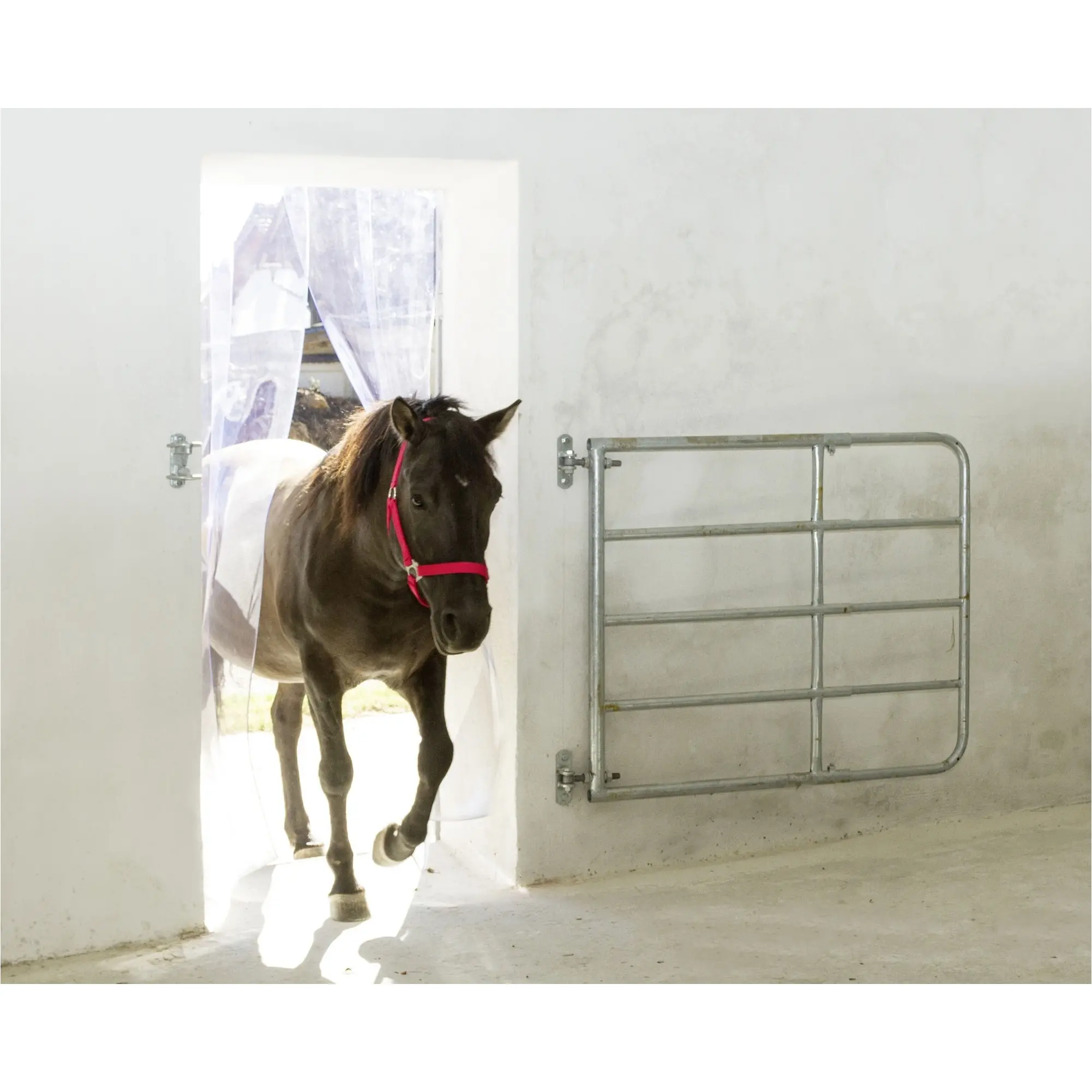 PVC-Streifenvorhang transparent 130x225cm 