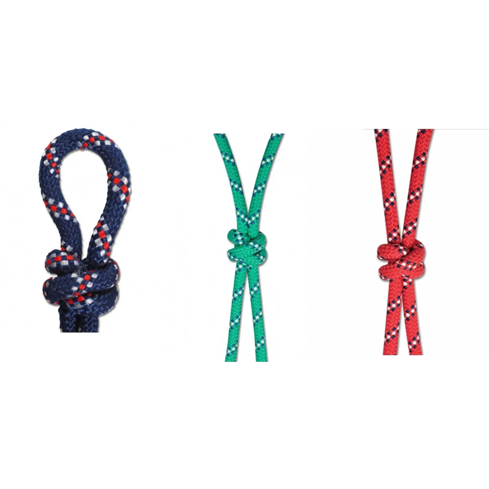 Knotenhalfter blau/weiß/rot Knotenhalfter blau/weiß/rot