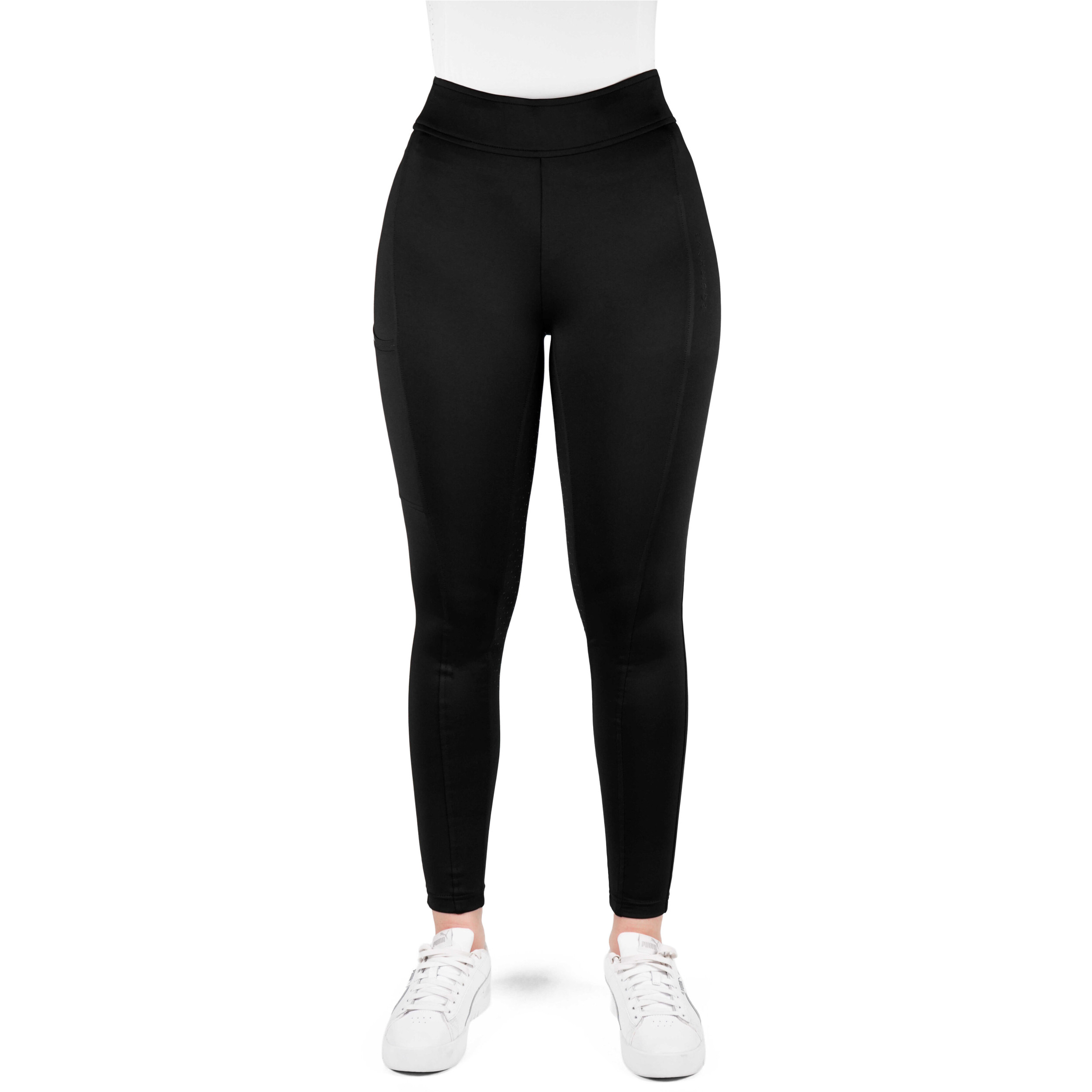 Damen Reitleggings Silikon Vollbesatz EK-BIRDY schwarz