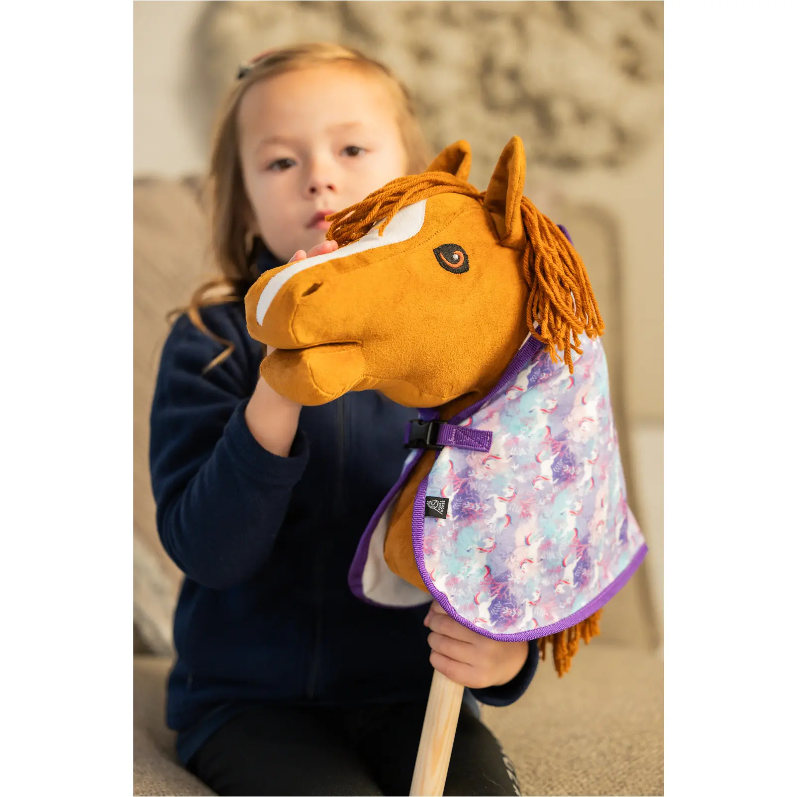 Spielzeugfleecedecke UNICORN lavendel