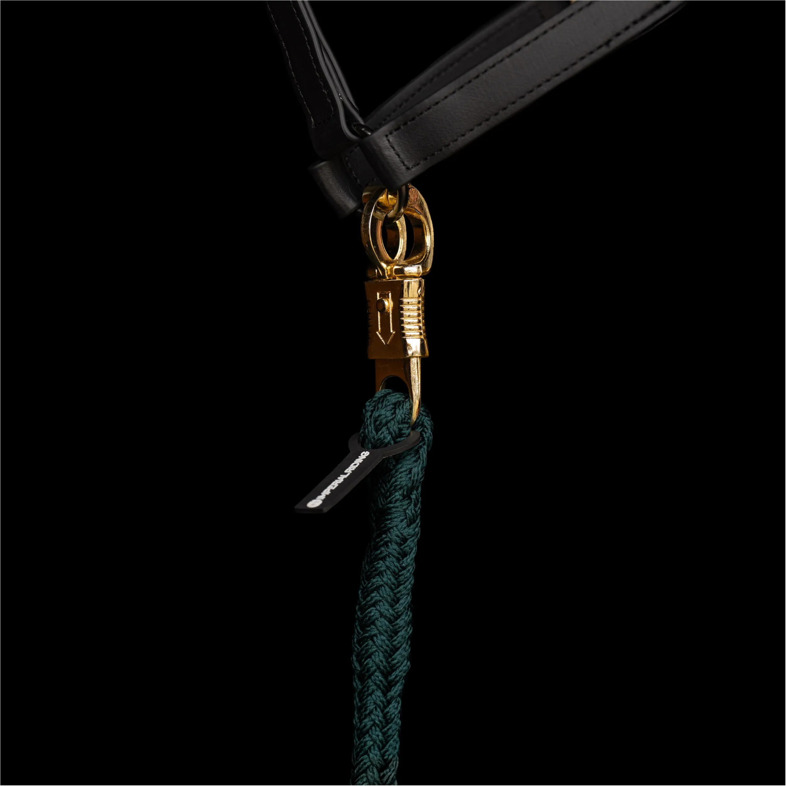 Führstrick mit Panikhaken IRHClassic forest green