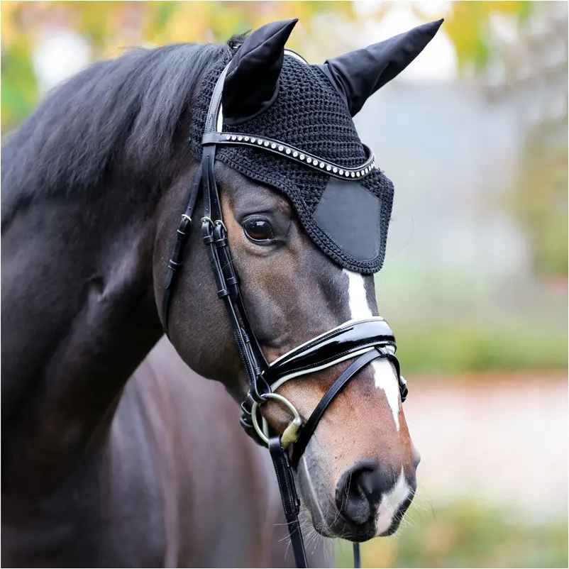 Fliegenhaube EASY mit Bestickungsdreieck schwarz