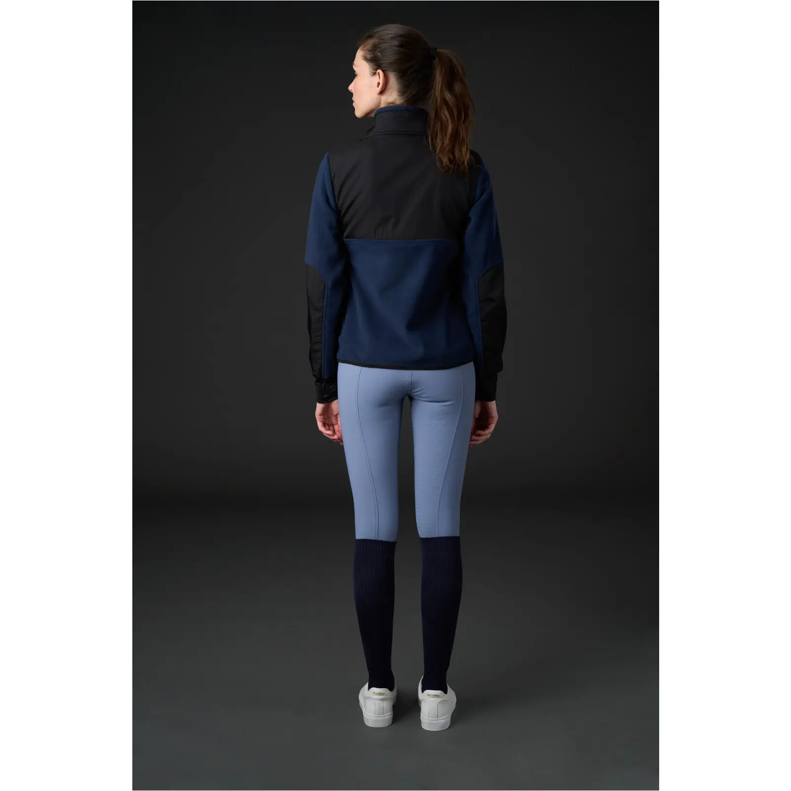 Damen Fleecereitjacke NORMA ZIP navy