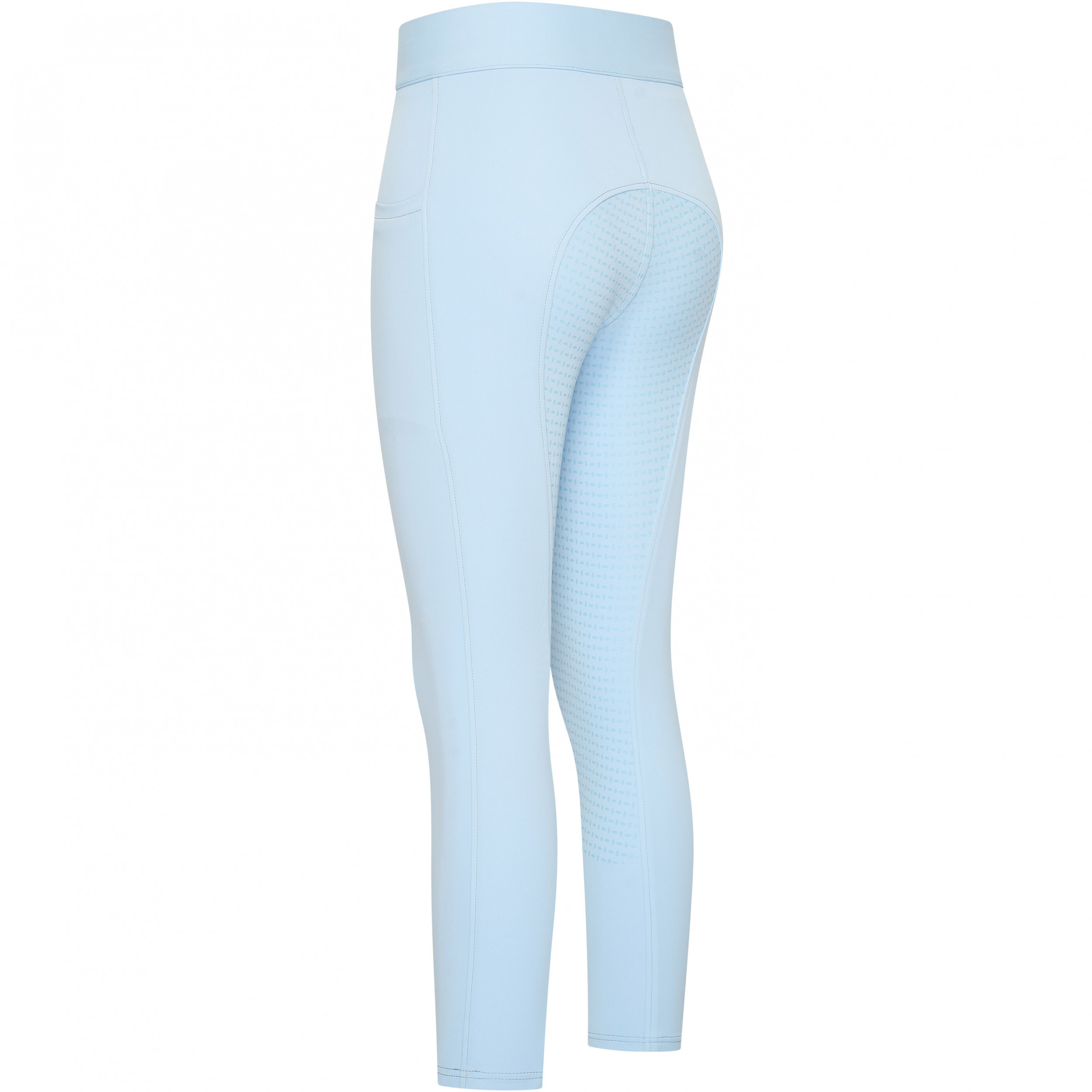 Kinder Reitleggings Silikon Vollbesatz HVPLotte lightblau