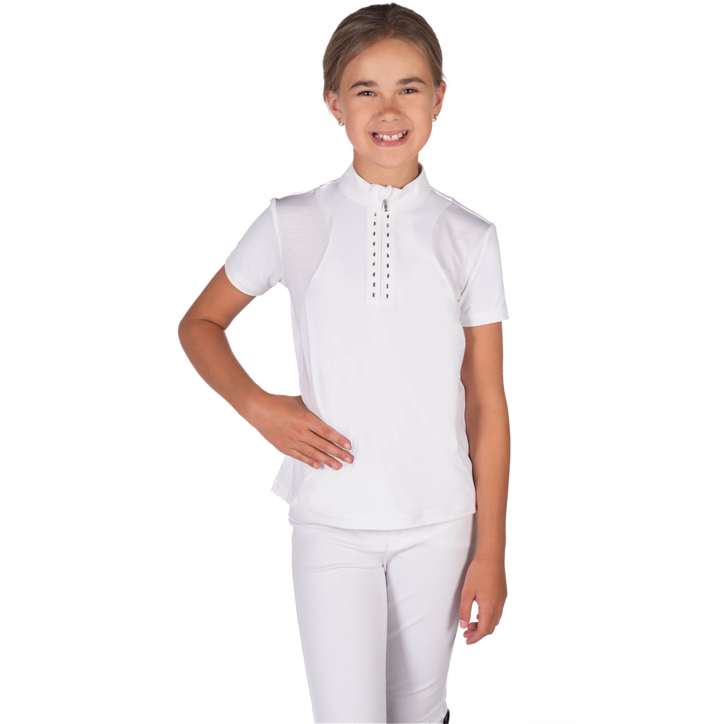 Kinder Turniershirt GLAM KIDS weiß