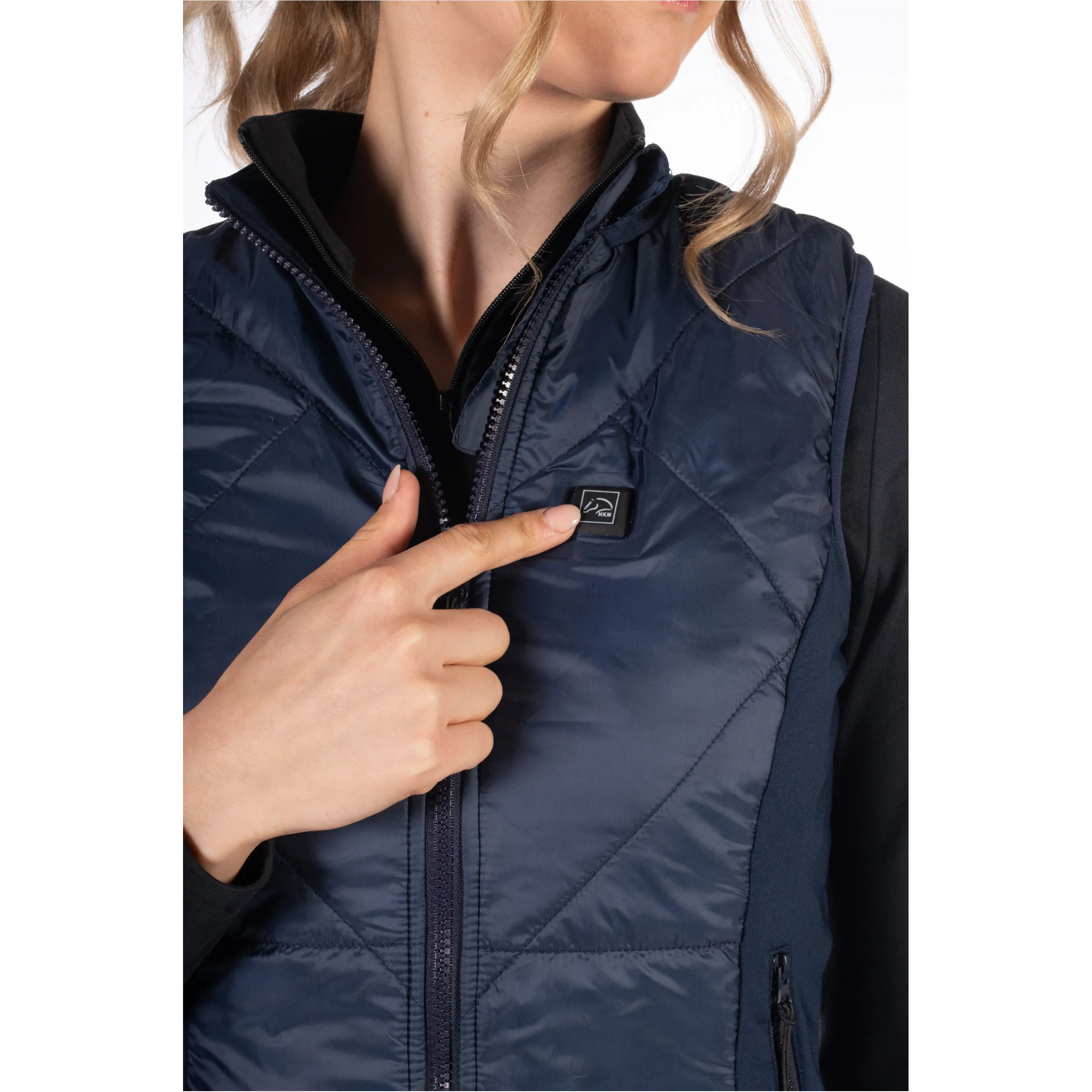 Winter Damen Heizweste SLIMLINE STYLE dunkelblau