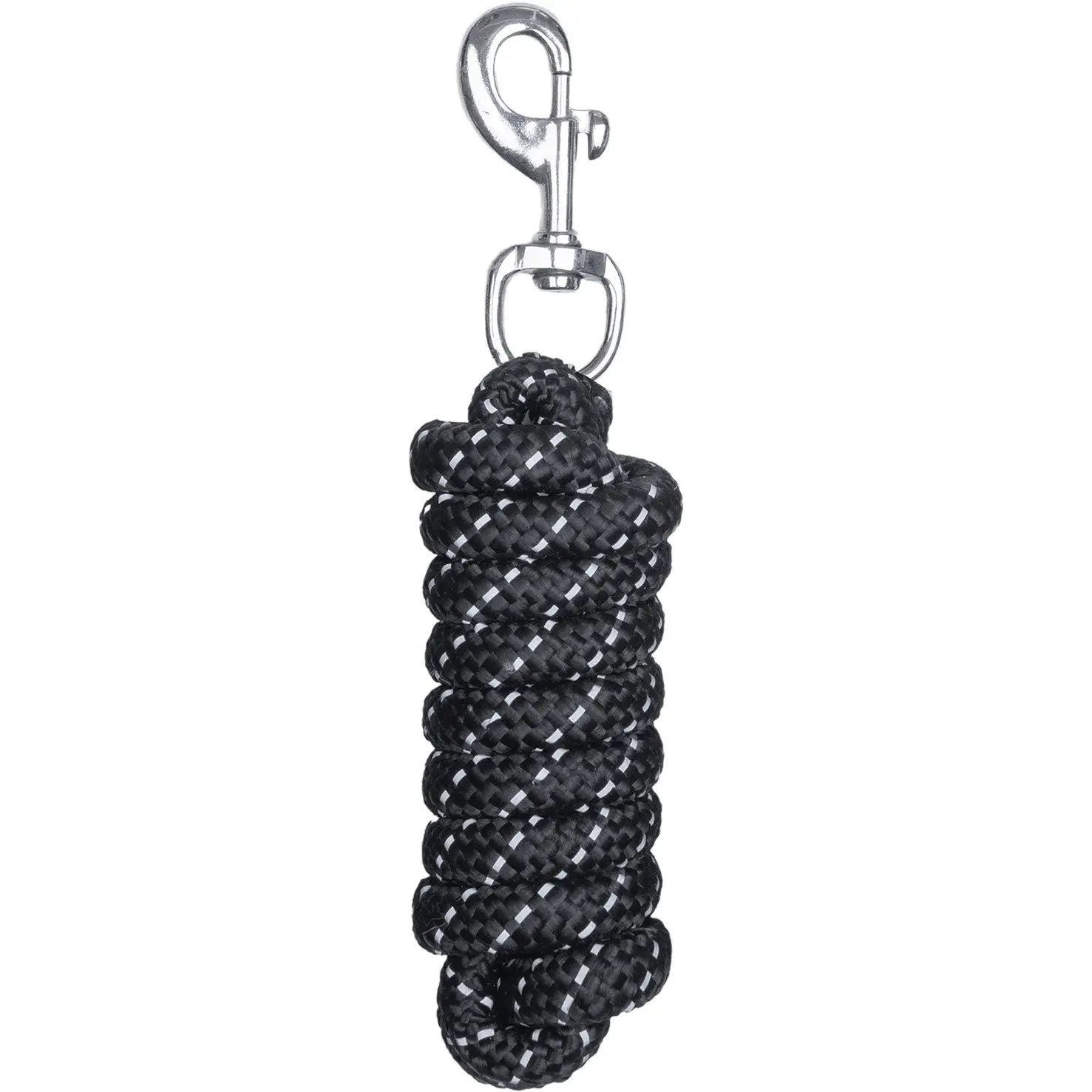 Anbindestrick REFLEX mit Karabiner schwarz