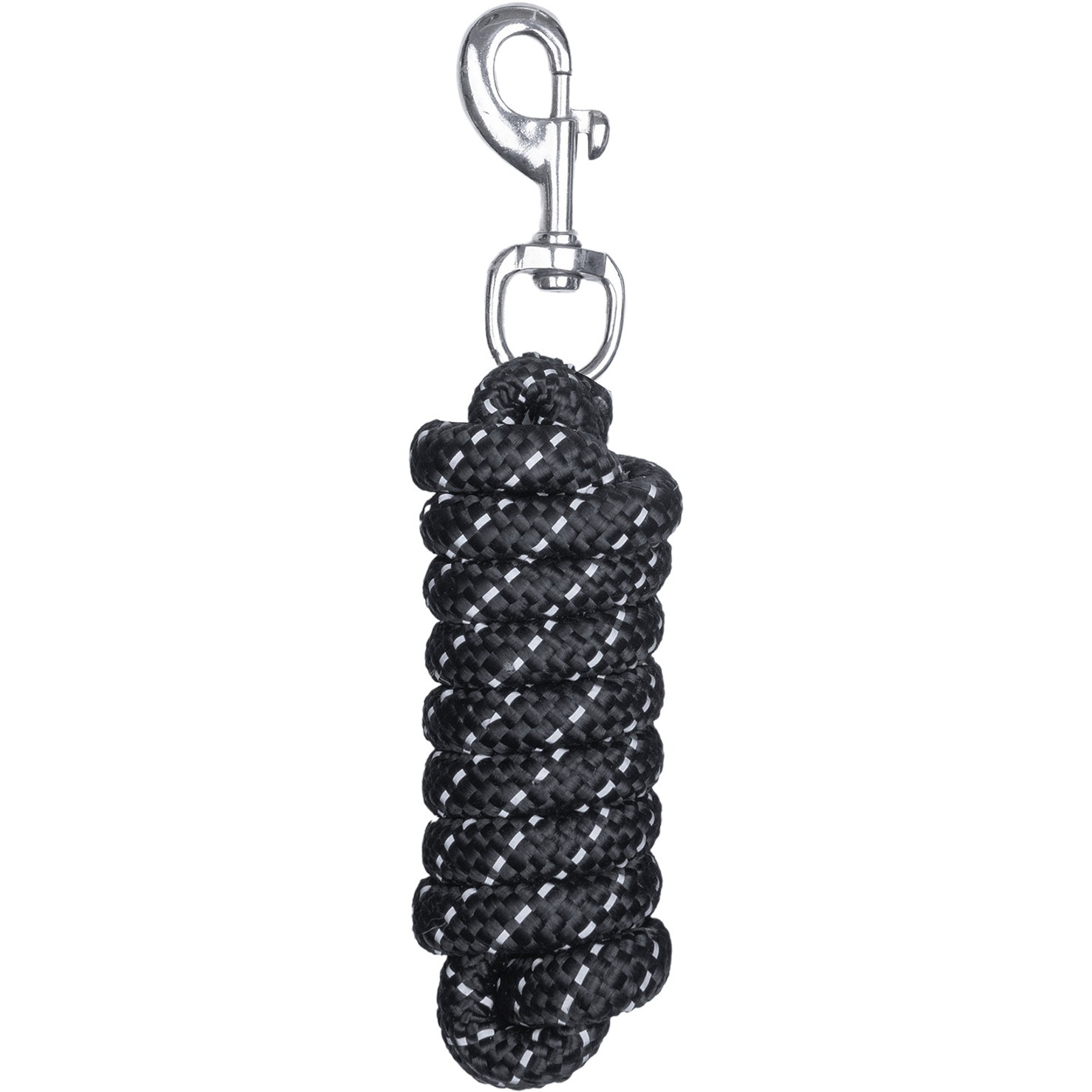 Anbindestrick REFLEX mit Karabiner schwarz