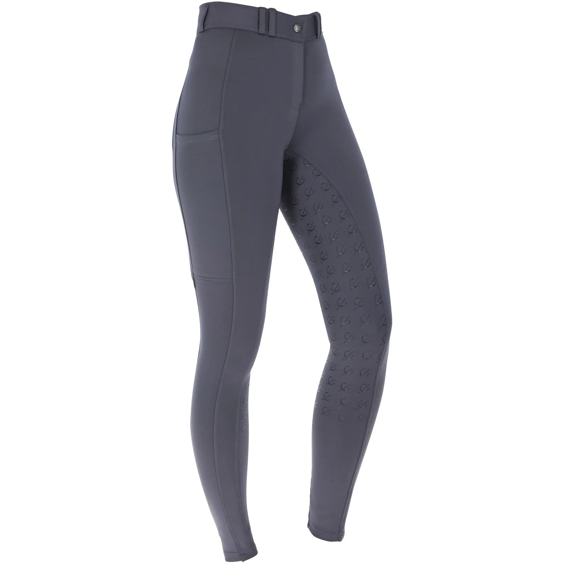 Damen Reithose Silikon Vollbesatz CLASSIC STAR graphite