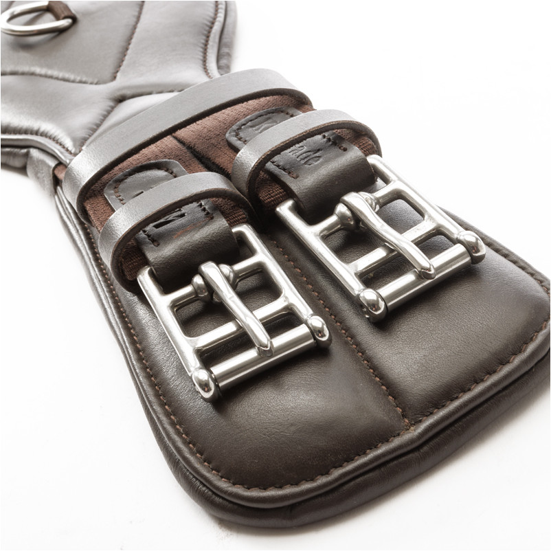 Lederkurzgurt mit Elast COMFORT Softleder braun Lederkurzgurt mit Elast COMFORT Softleder braun