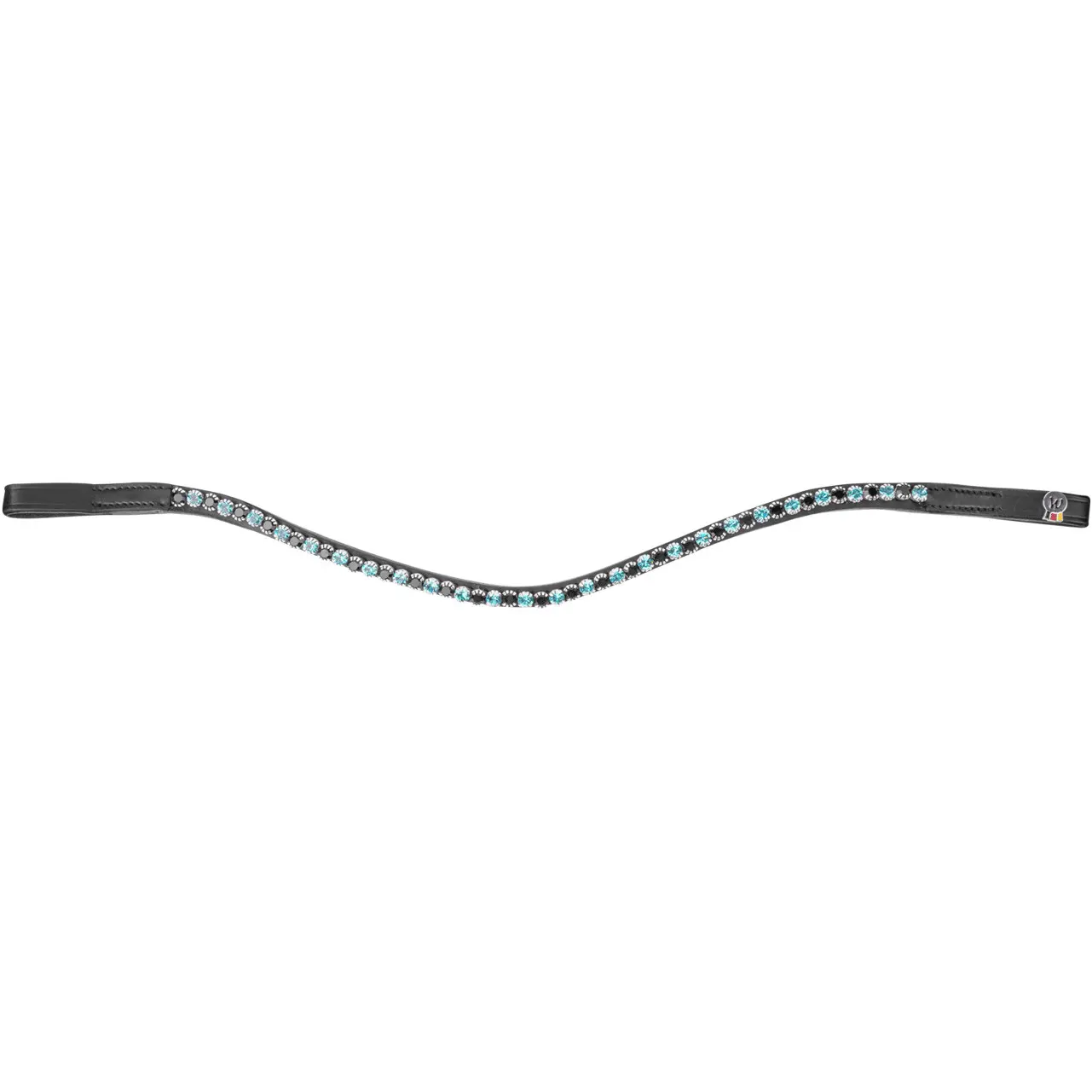 Stirnband GLAM X-Line schwarz/petrolblau-schwarz