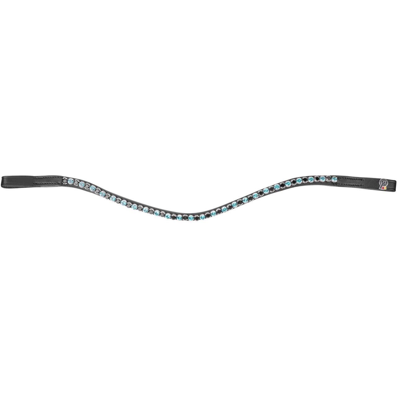 Stirnband GLAM X-Line schwarz/petrolblau-schwarz Stirnband GLAM X-Line schwarz/petrolblau-schwarz