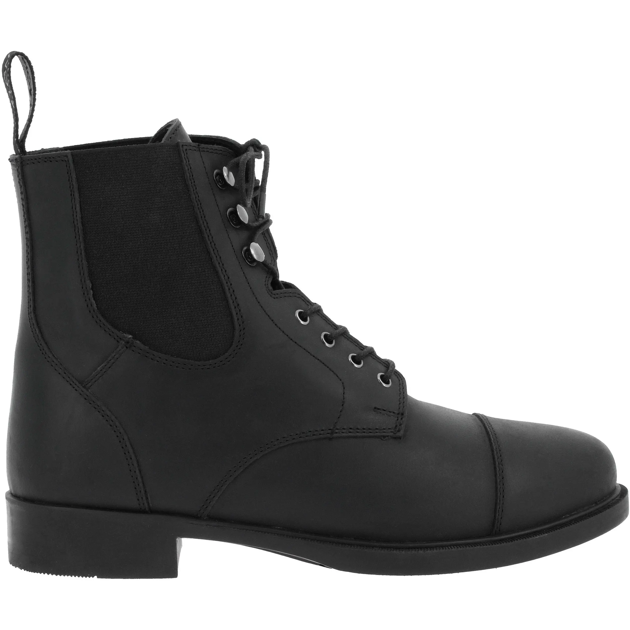 Reitstiefeletten mit Schnürsenkel NÎMES Echtleder schwarz