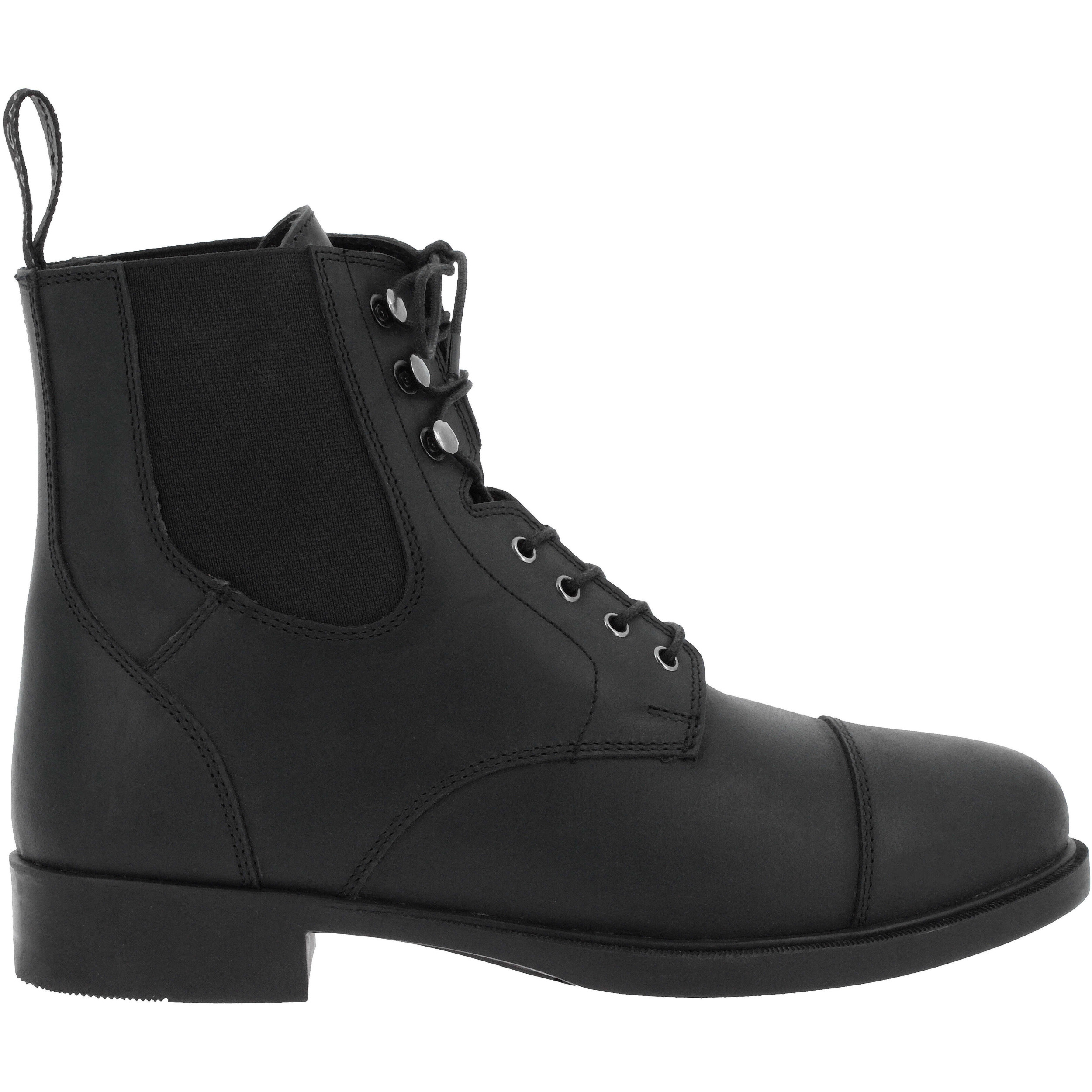 Reitstiefeletten mit Schnürsenkel NÎMES Echtleder schwarz Reitstiefeletten mit Schnürsenkel NÎMES Echtleder schwarz
