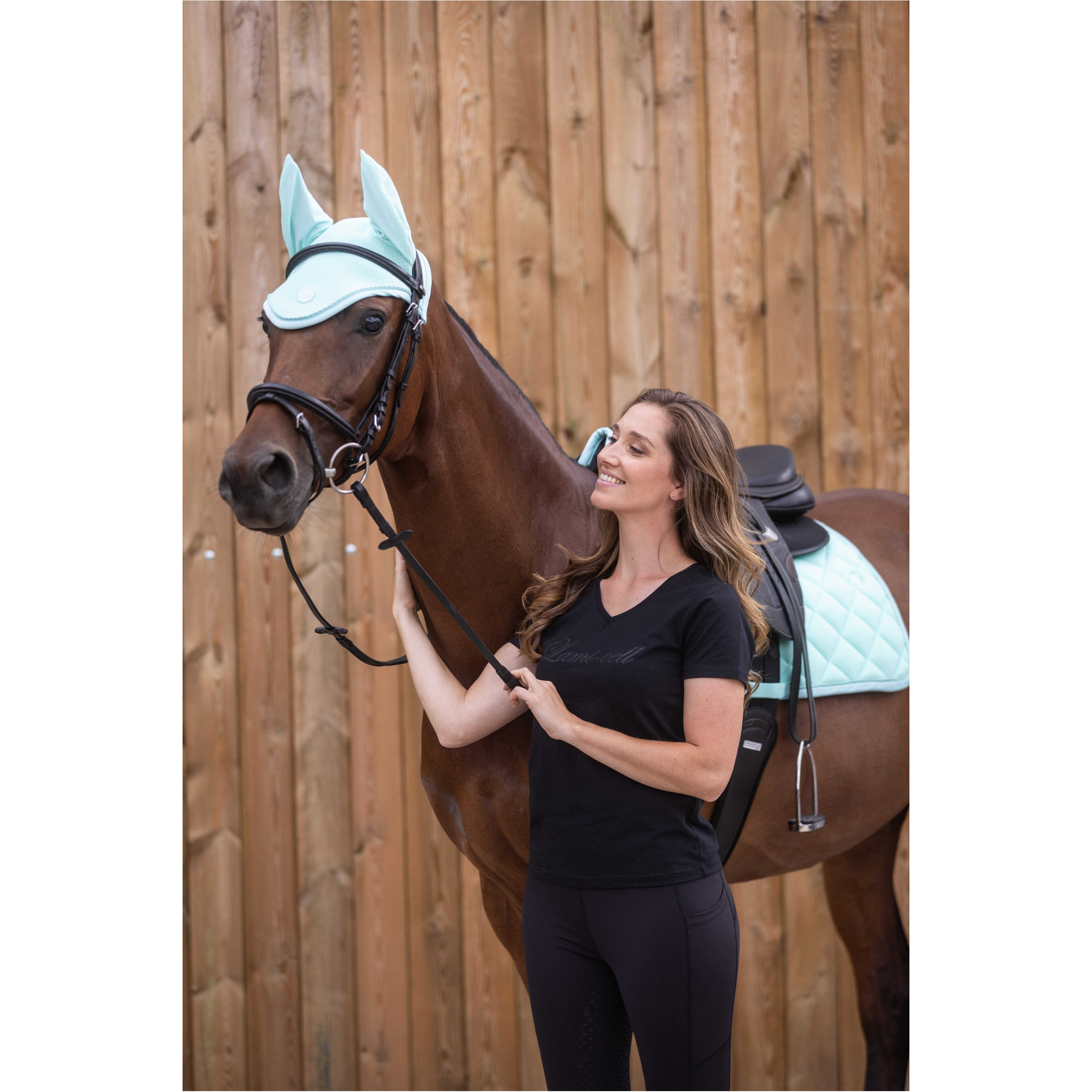 Fliegenhaube GLEAM mint Warmblut