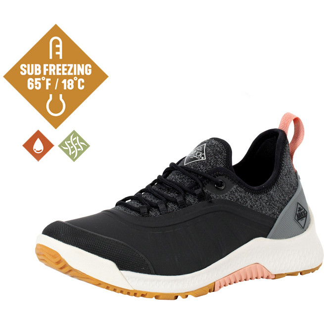 Damen Freizeitschuhe OUTSCAPE LACE UP schwarz/rosa