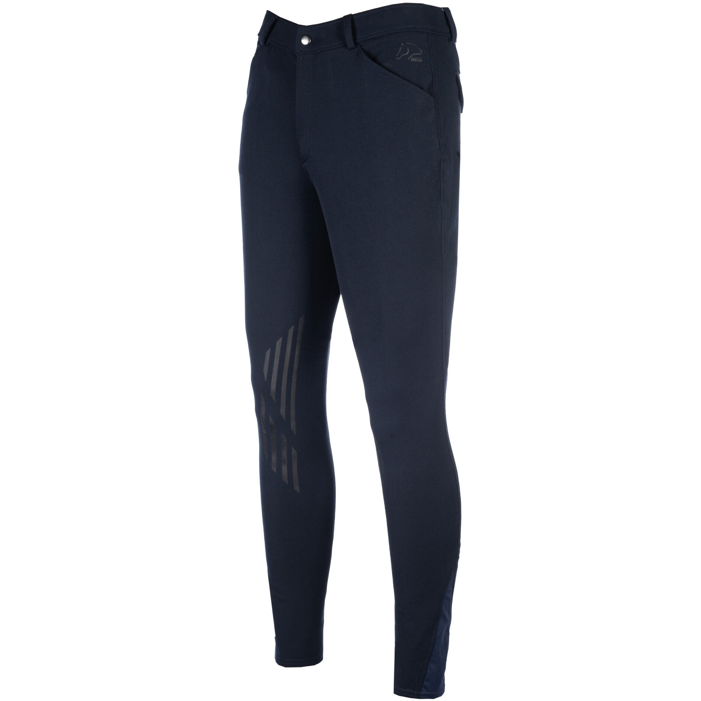Herren Reithose Silikon Kniebesatz JAMES dunkelblau