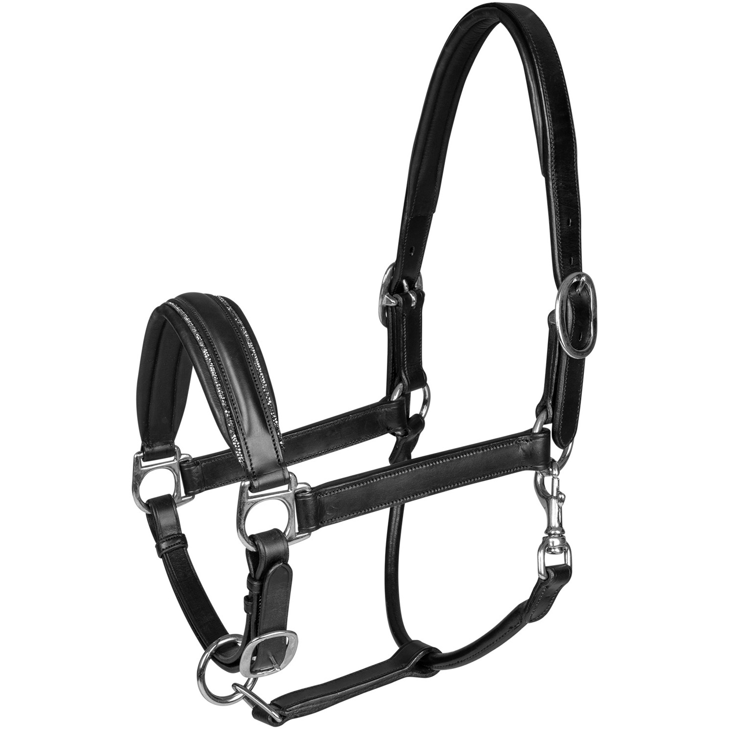 Lederhalfter S-Line GLAMOUR schwarz