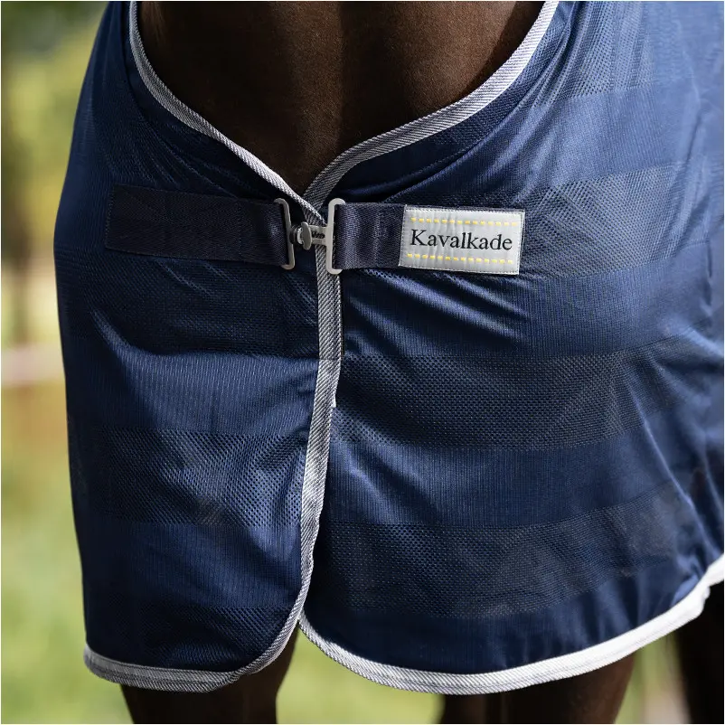 Fliegendecke STRIPE marine/grau