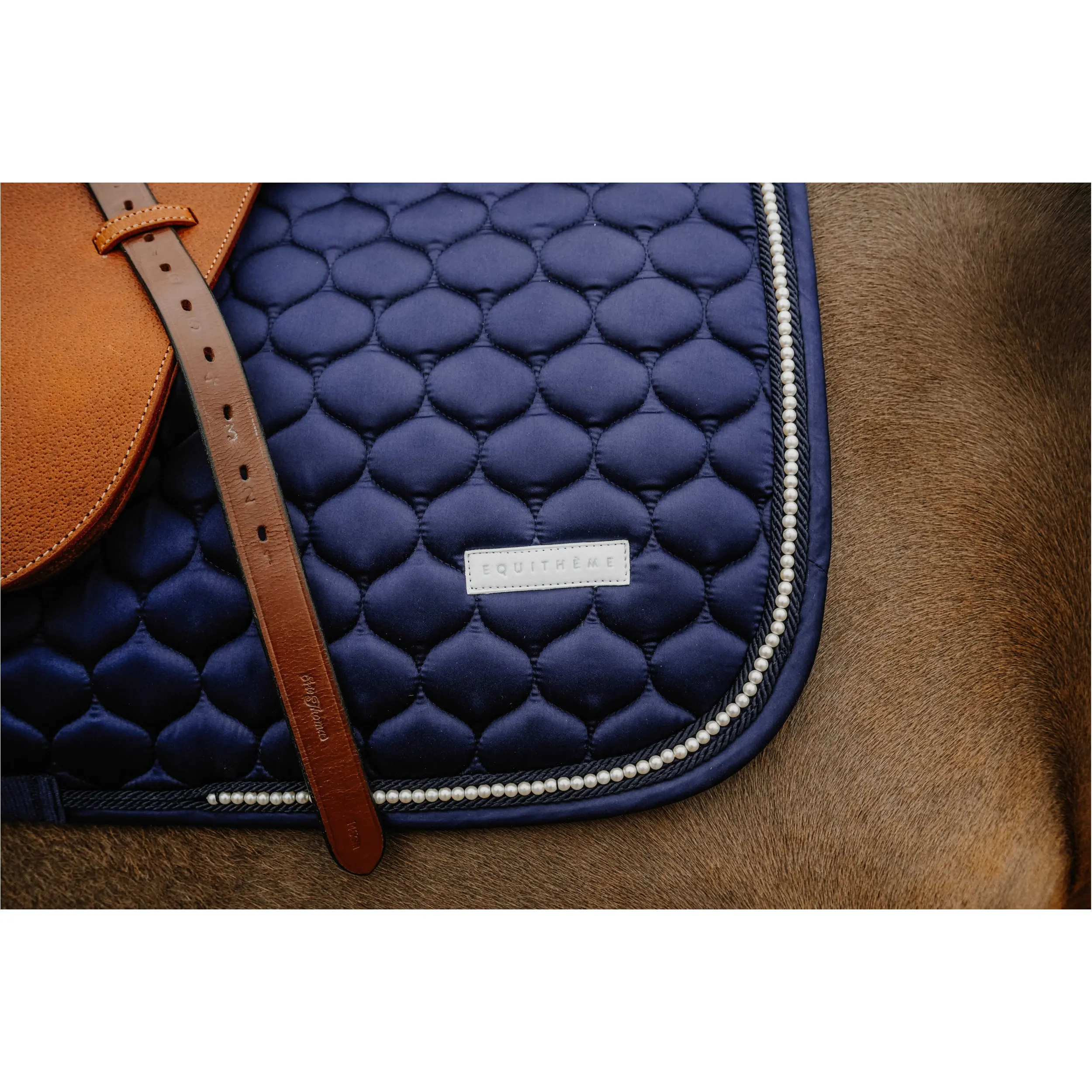 Schabracke mit Perlenkette OPAL navy Vielseitigkeit