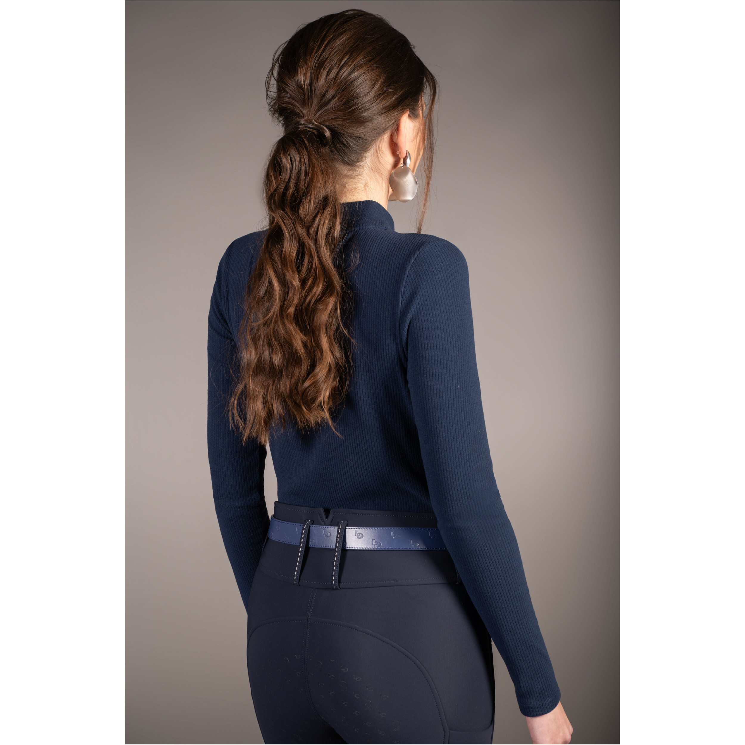 Damen Langarmshirt AREZZO SOFT dunkelblau