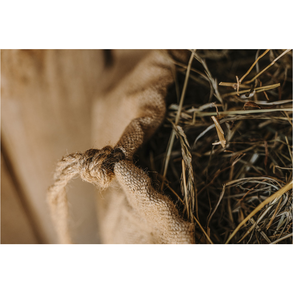 Heunetz-Tasche NATUREL beige/schwarz