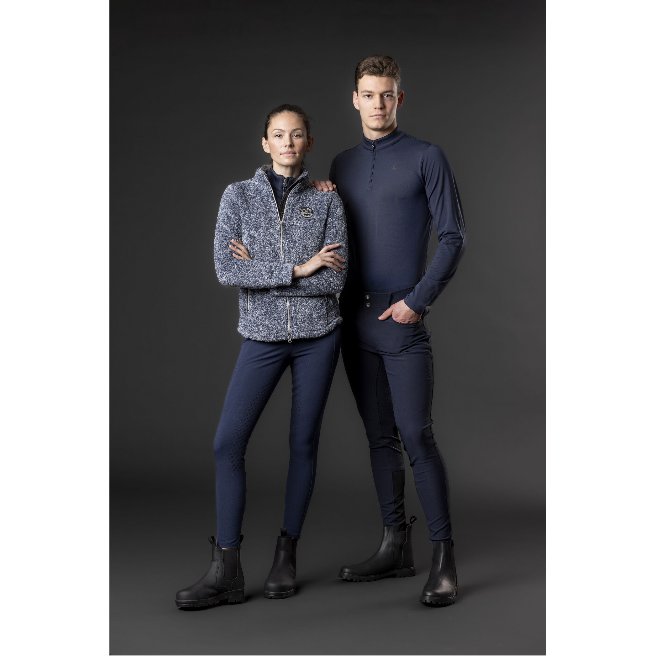 Damen Reitjacke MILES blue fog