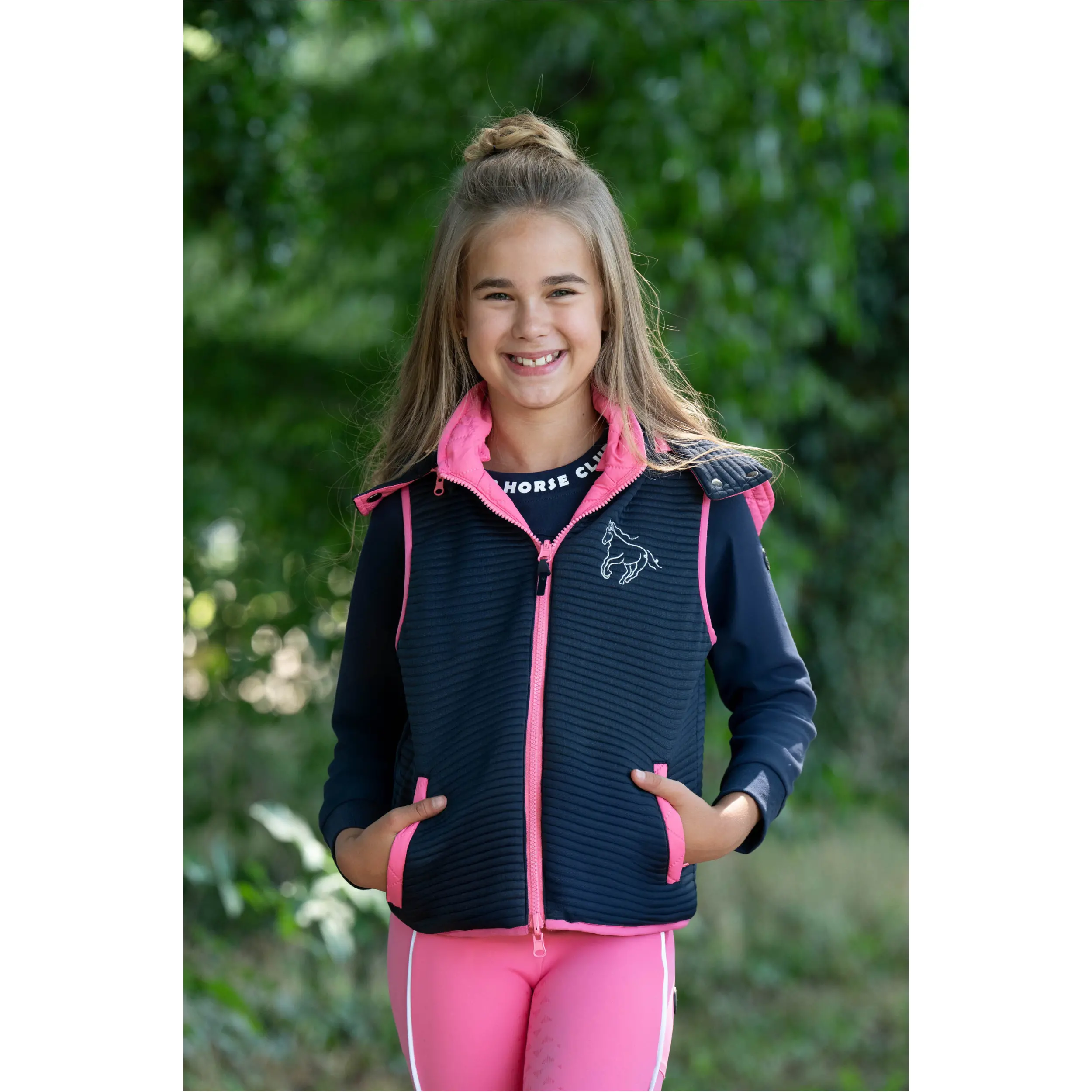 Kinder Wendeweste MAUI pink/dunkelblau