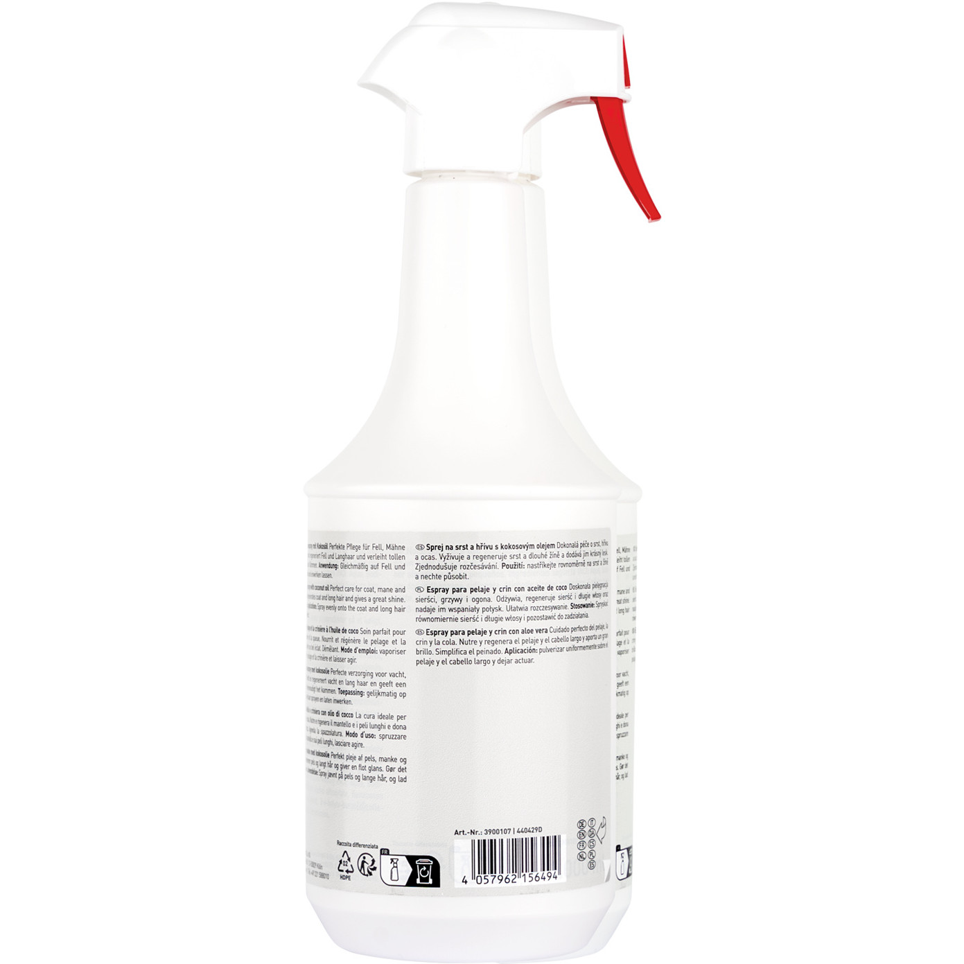 Fell- und Mähnenspray mit Kokosöl