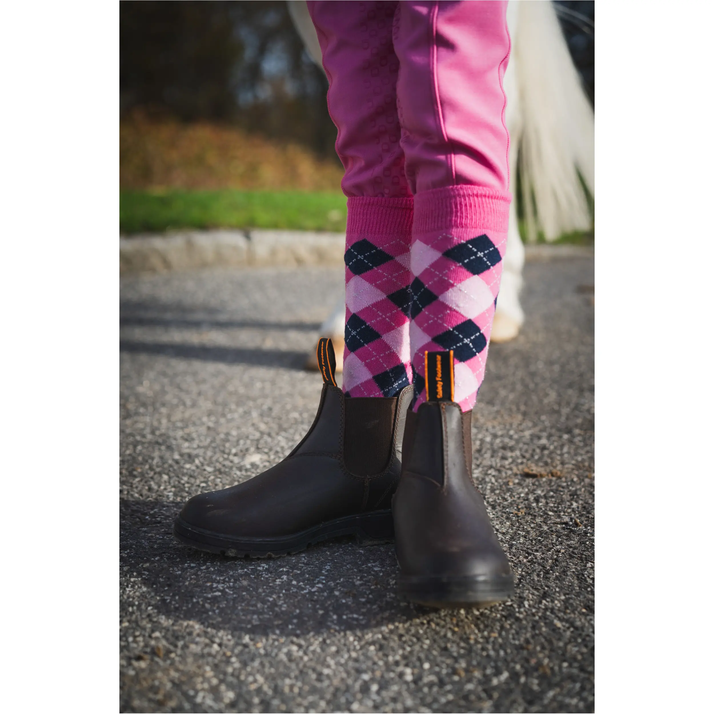 Reitsocken LAX pink mist