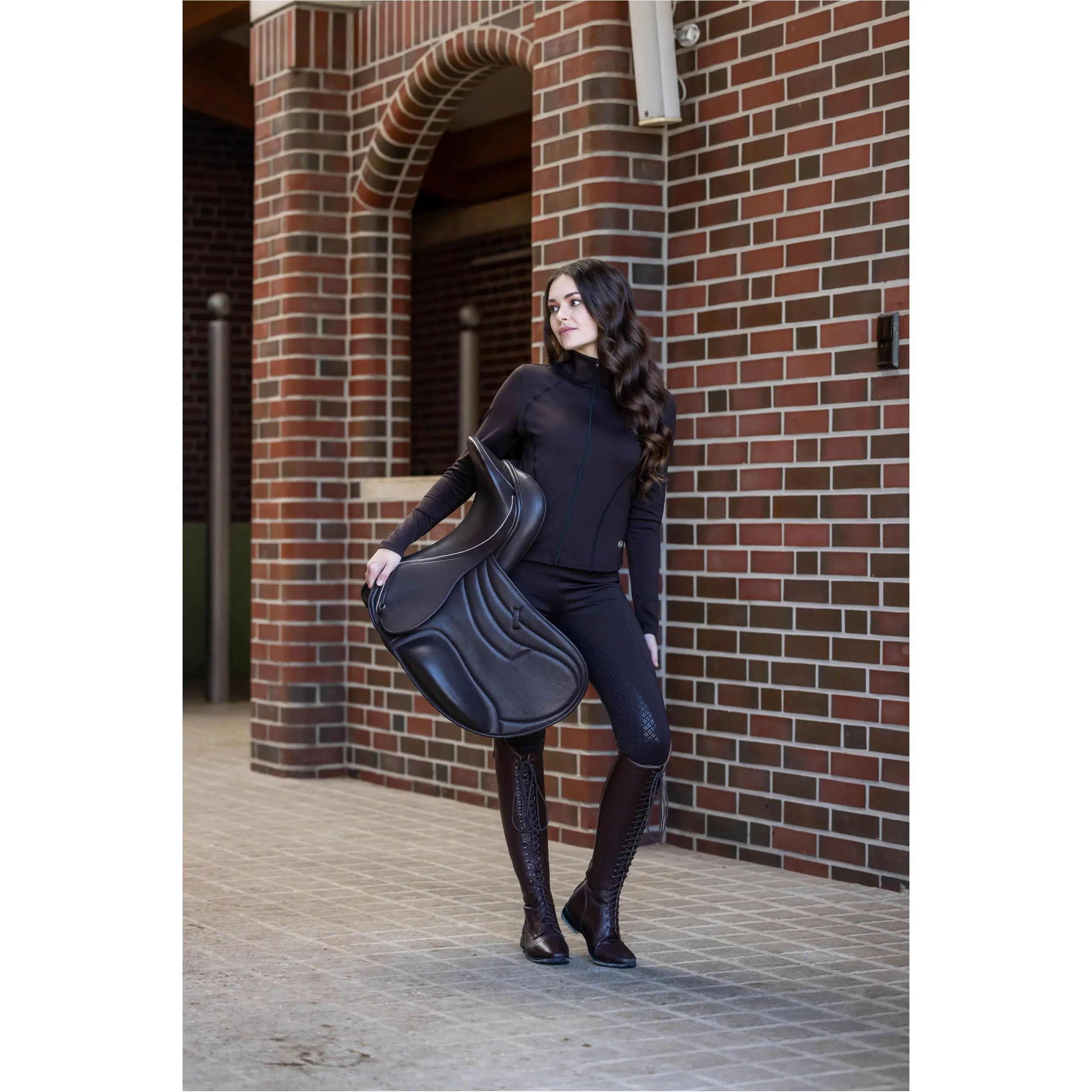 Winter Damen Reitleggings Silikon Vollbesatz RIO dunkelbraun Winter Damen Reitleggings Silikon Vollbesatz RIO dunkelbraun