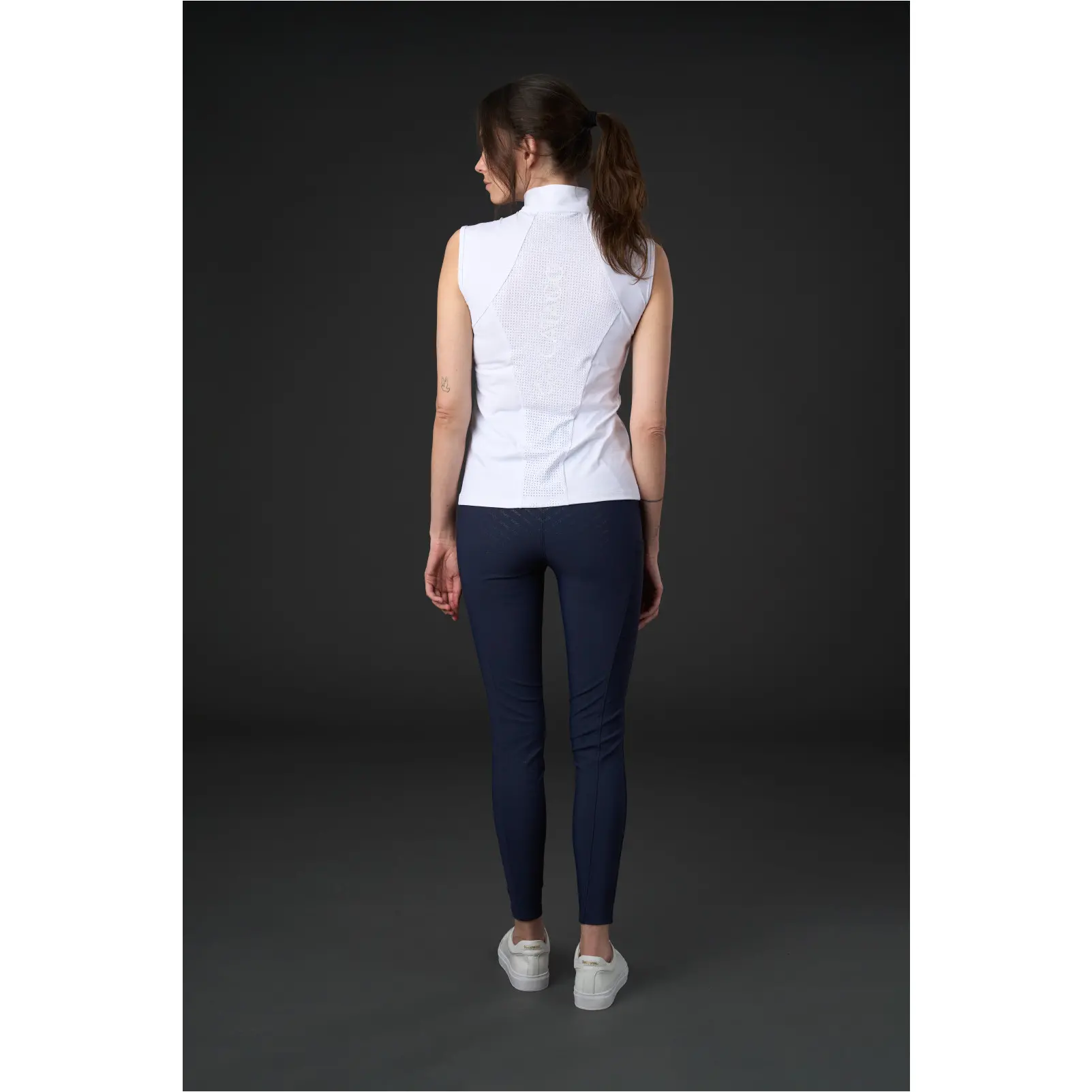 Damen Turniershirt Ärmellos TEODORA weiß