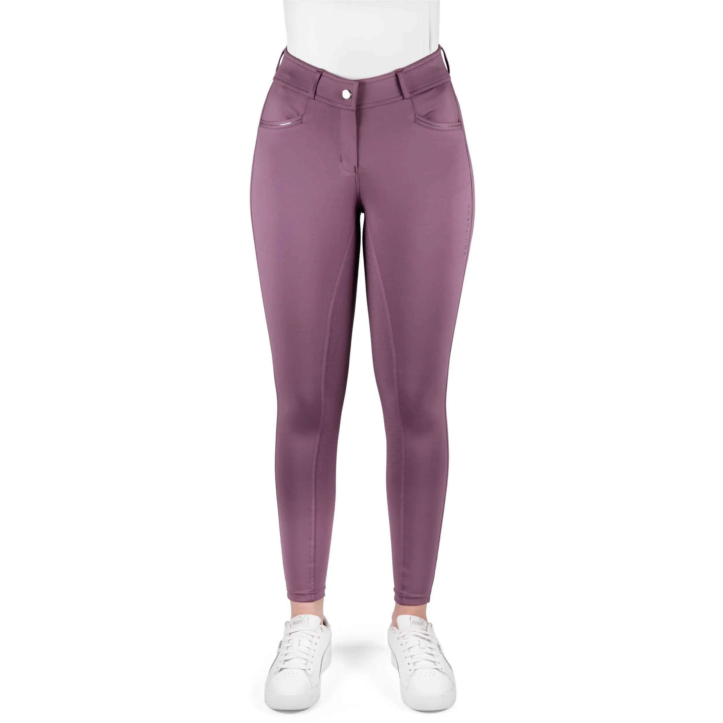 Damen Reithose Silikon Vollbesatz EK-CARLY violett