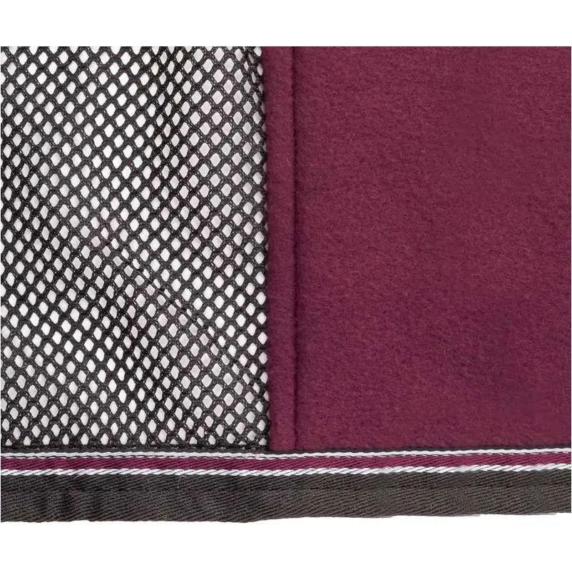 Fliegendecke mit Fleece FLY'N FLEECE schwarz/bordeaux
