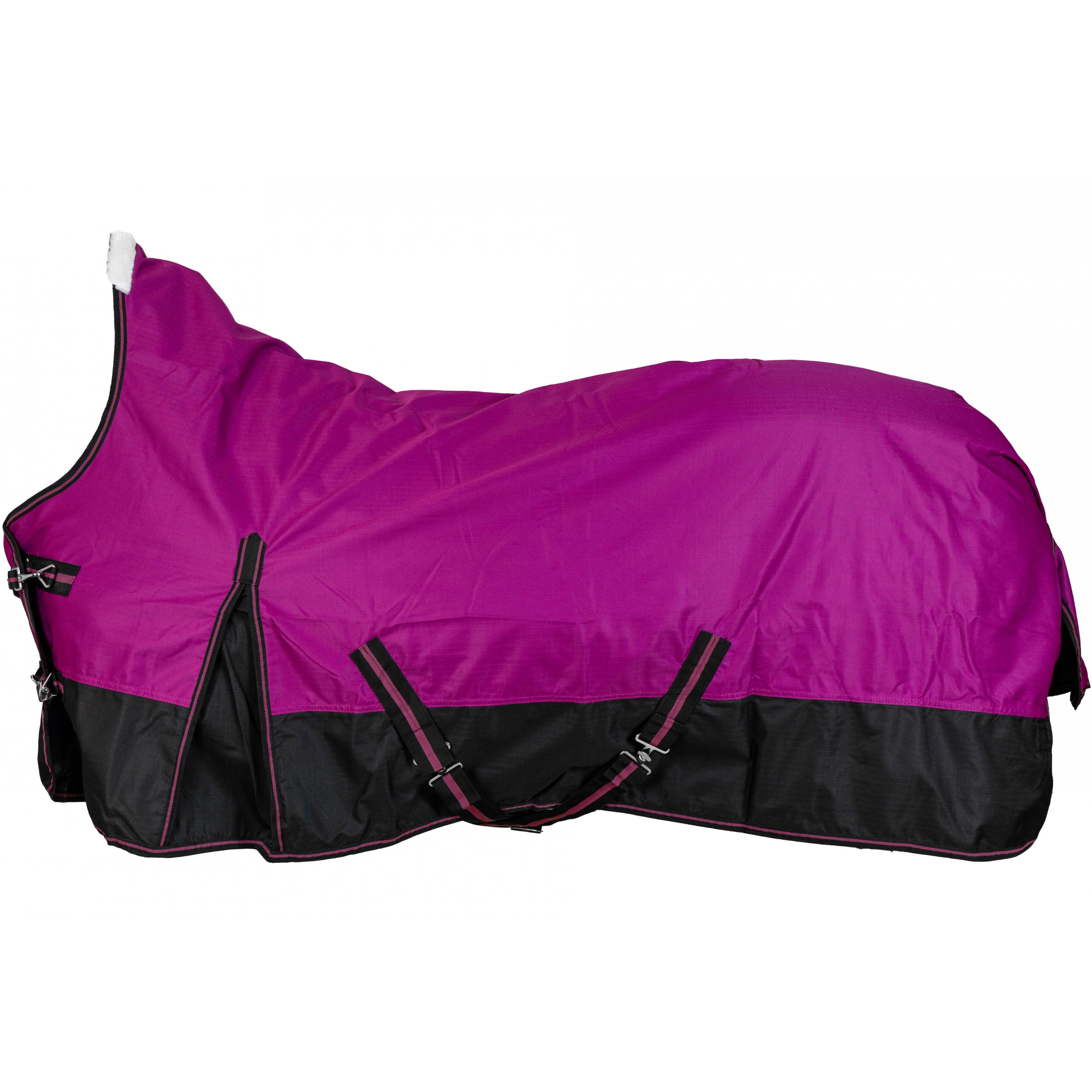 Weidedecke High Neck Polarfleece 600D BASICLINE beere/schwarz