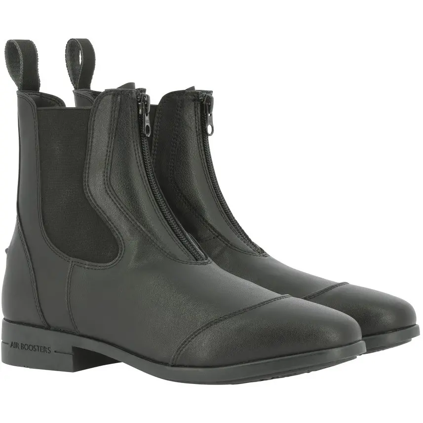 Reitstiefeletten recycelt ZÜRICH mit stoßdämpfender Sohle & Zip schwarz
