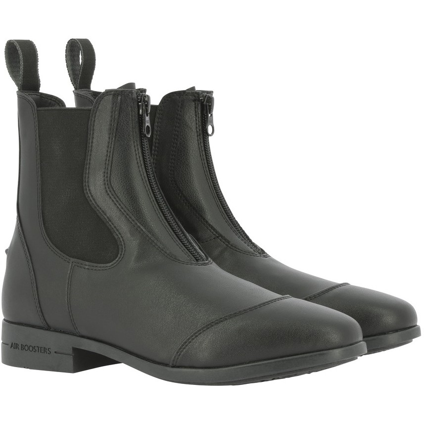 Reitstiefeletten recycelt ZÜRICH mit stoßdämpfender Sohle & Zip schwarz
